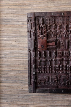 20th Century Tribal Hardwood Dogon Window Panel