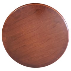 20th Century Tripod Pedestal Mahogany Tea Table Side Table on Wheels