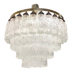 20th Century Tronchi Murano Glass Chandelier by Paolo Venini