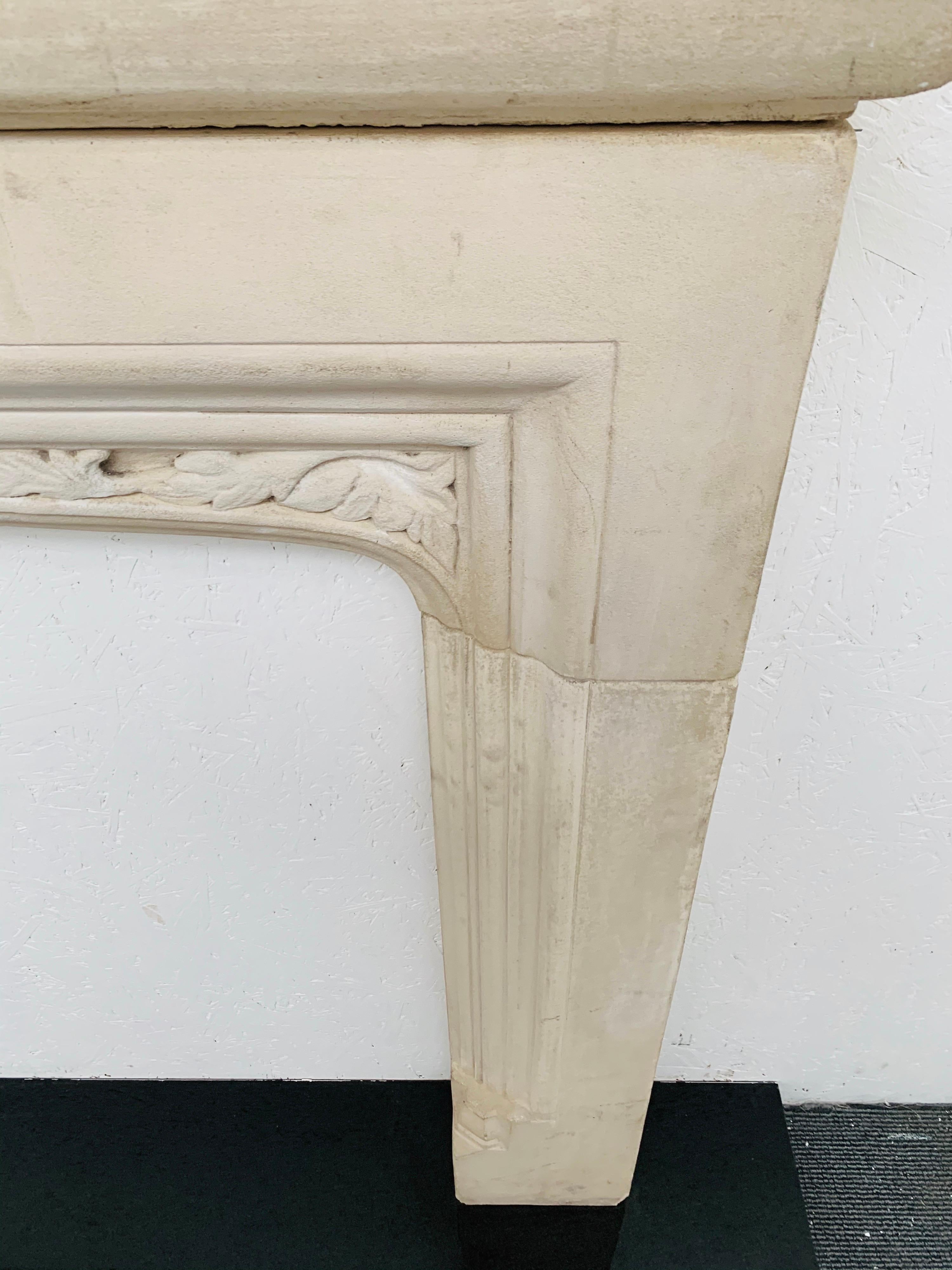 20th Century Tudor Style Limestone Fireplace Mantelpiece In Good Condition In London, GB