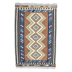 Bobyrugs schöner türkischer flacher Kilim-Teppich aus dem 20.