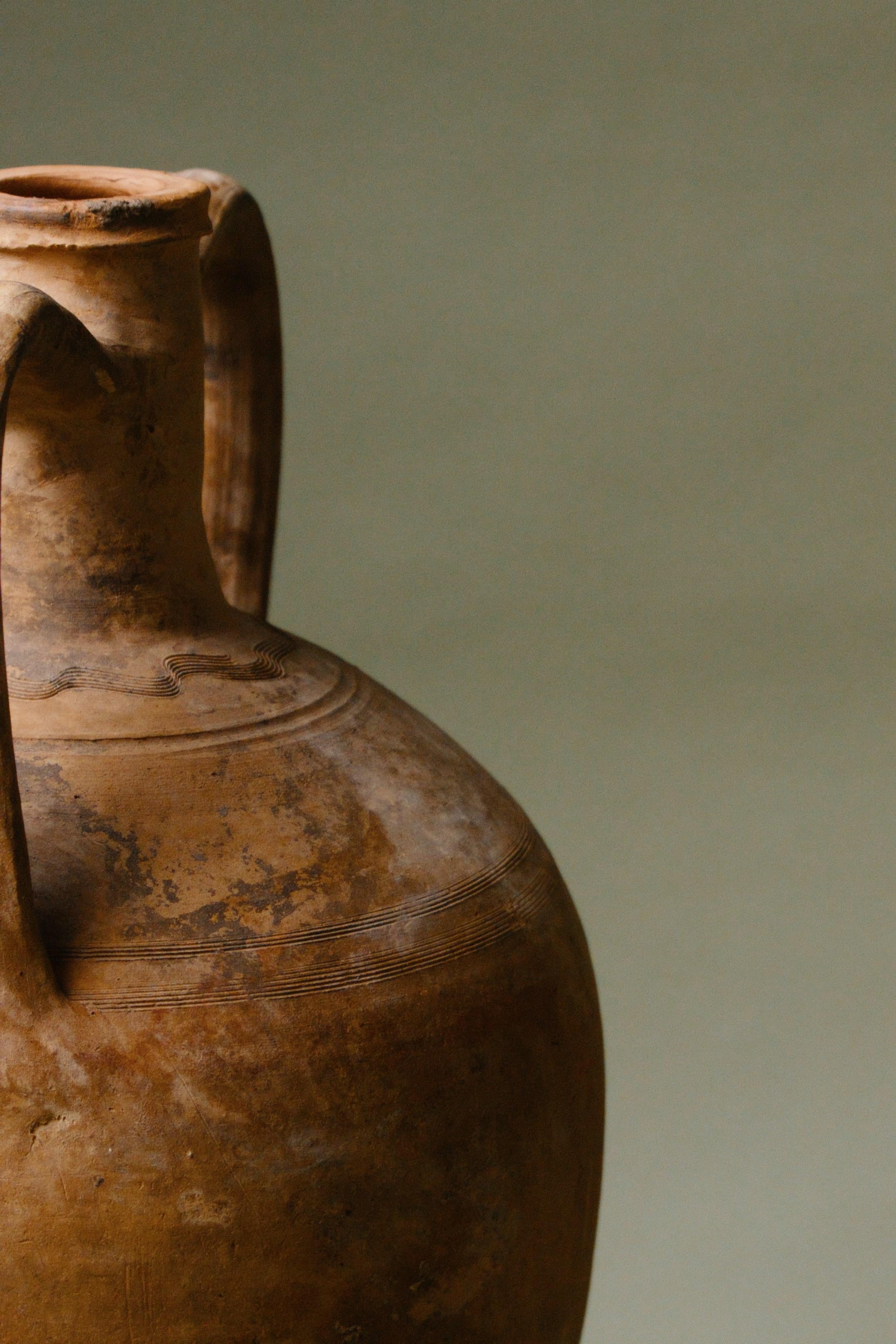 Argilla Anfora turca in terracotta del XX secolo