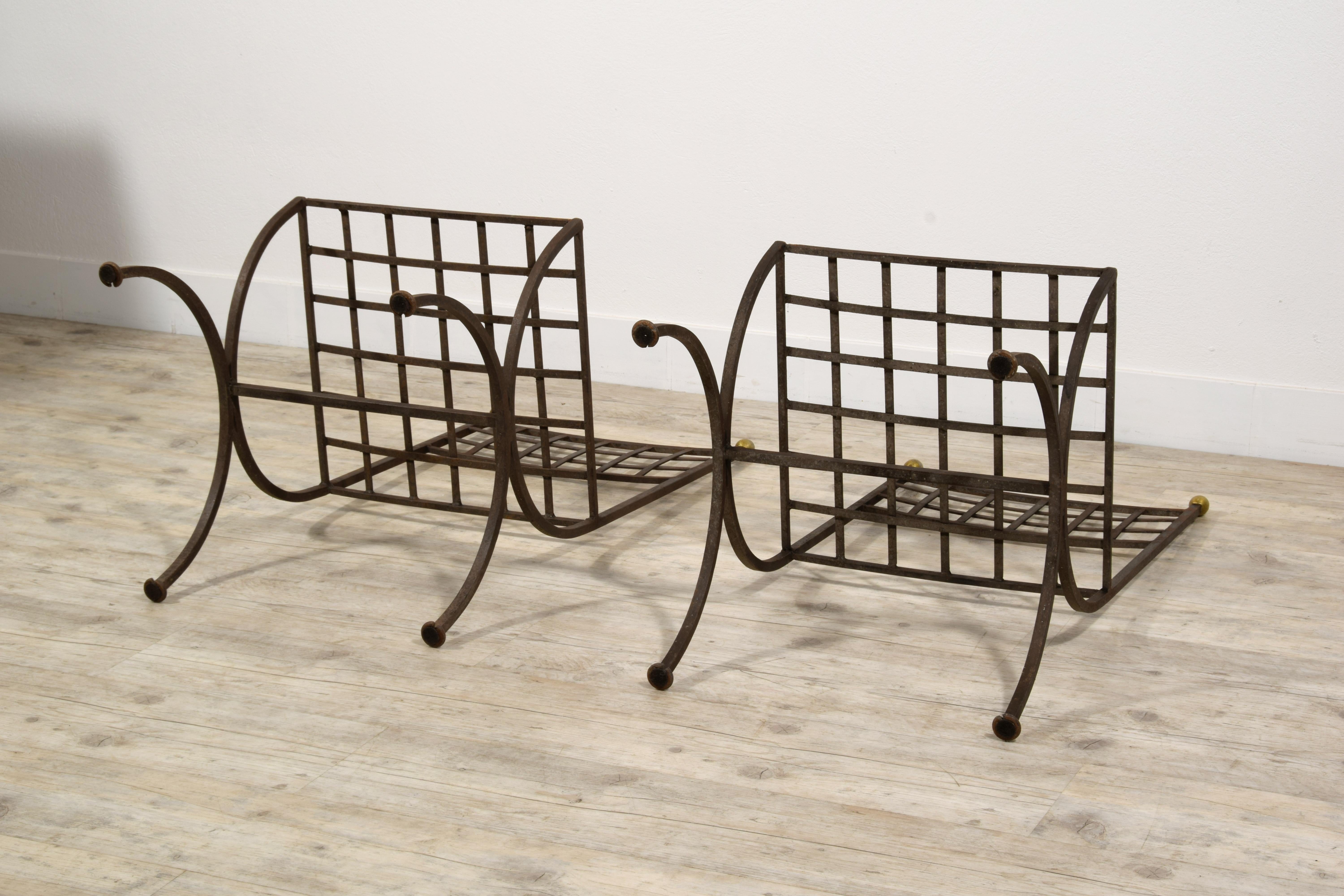 20ème siècle, Douze chaises de jardin italiennes en fer forgé en vente 13