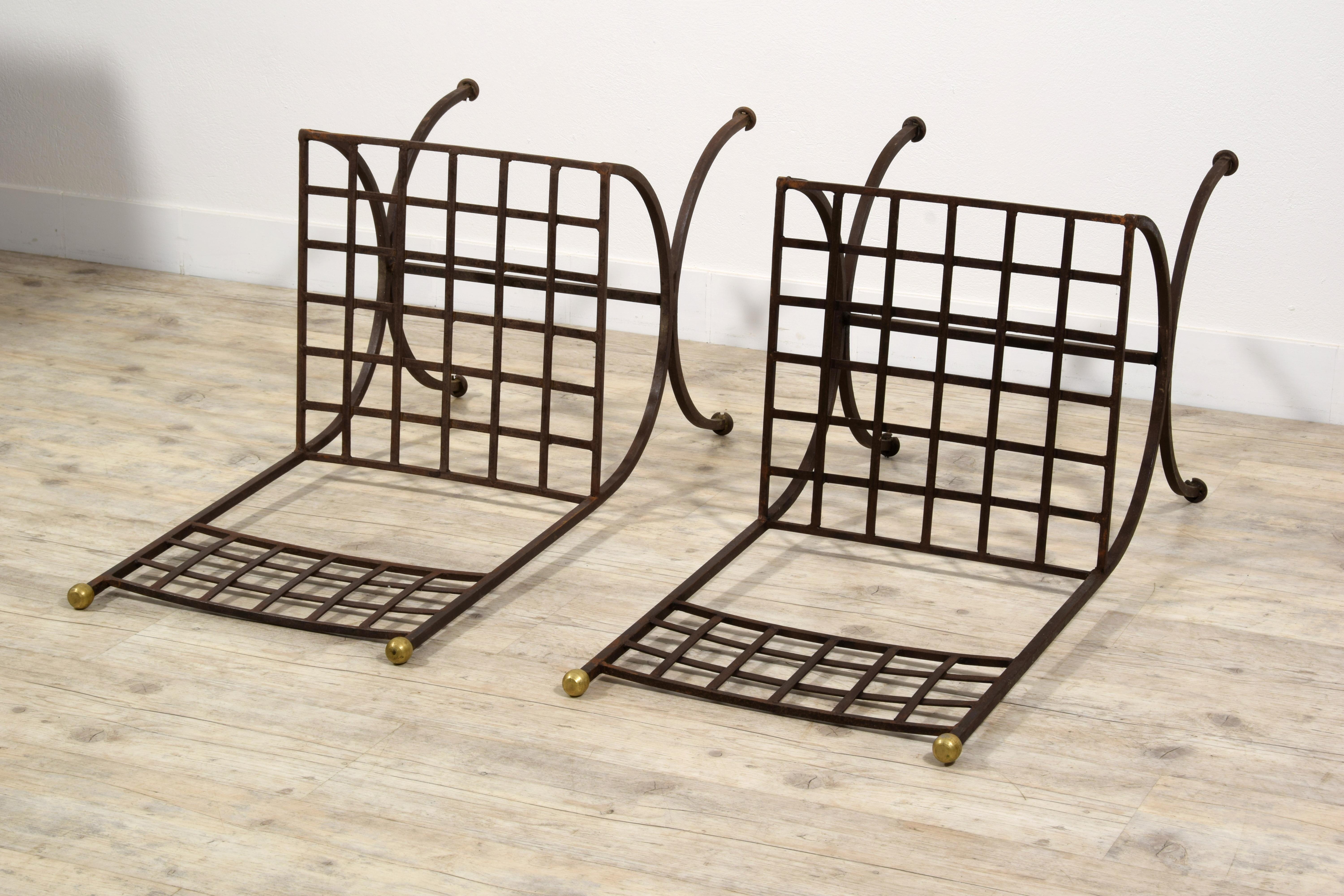 20ème siècle, Douze chaises de jardin italiennes en fer forgé en vente 14