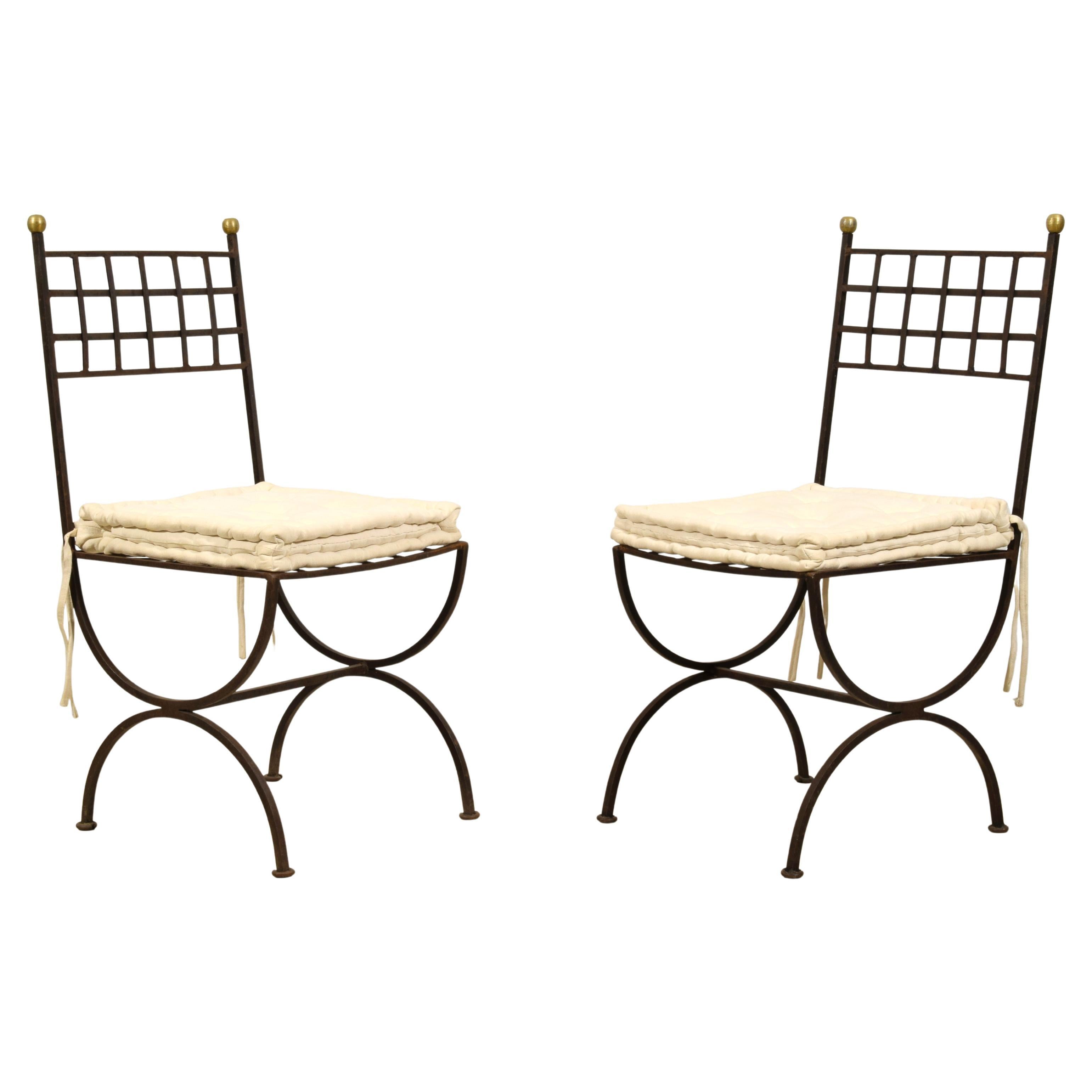 20TH Century, Twelve Italian Wrought Iron Garden Chairs