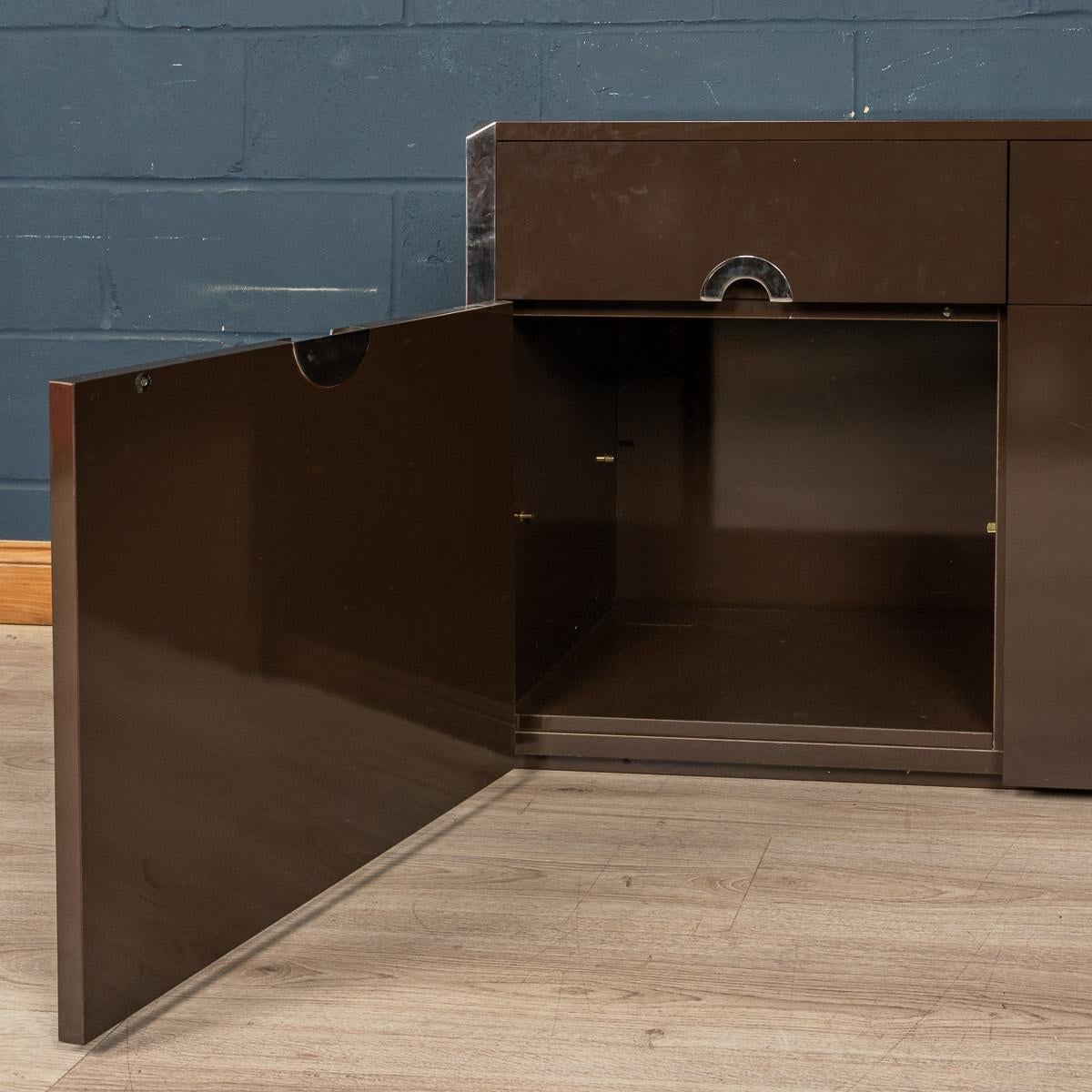 20th Century Two-Door Sideboard By Willy Rizzo For Mario Sabot, Italy, 1970s For Sale 11