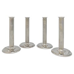 20th Century Two Pairs Candle Holders 855 E Georg Jensen sigvard Bernadotte