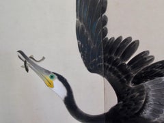 20th Century Two-Panel Screen on Paper