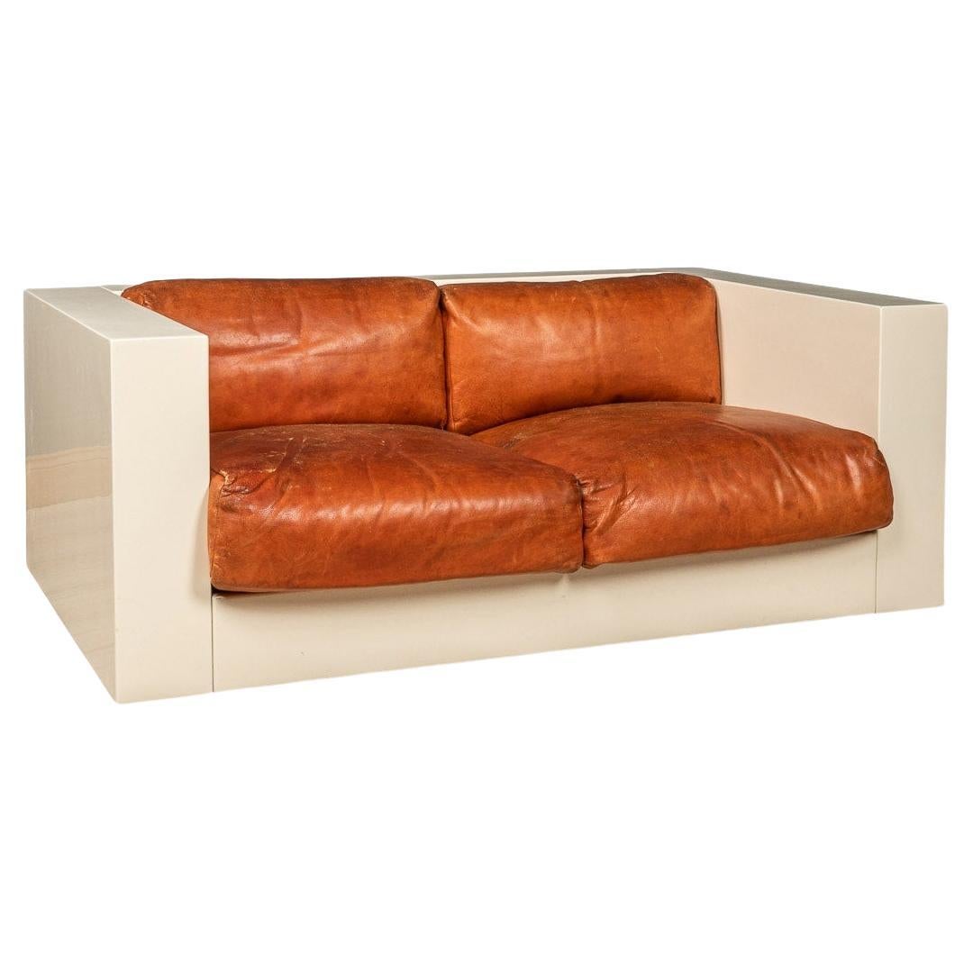 20th Century Two-Seater Sofa by Lella and Massimo Vignelli for Poltronova