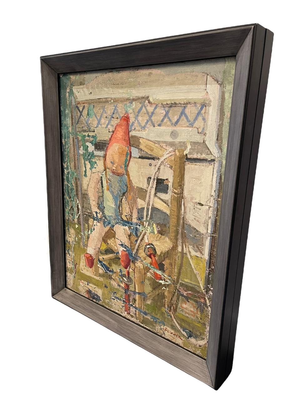 20th Century Two-Sided Oil on Canvas by Spanish Artist Ricardo Iñurria Arzubide For Sale 6