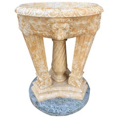 Used 20th Century Two Toned Marble Planter/Tazzer/Bird Bath