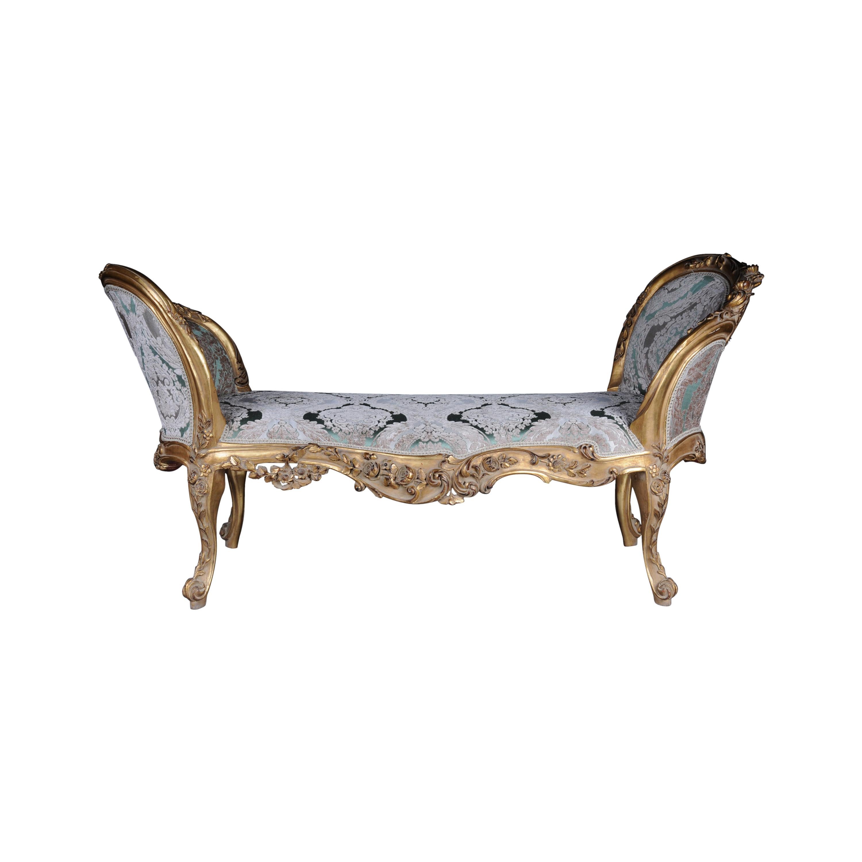 20th Century Unique Bench /Chaiselongue Sofa in the Louis XVI Style