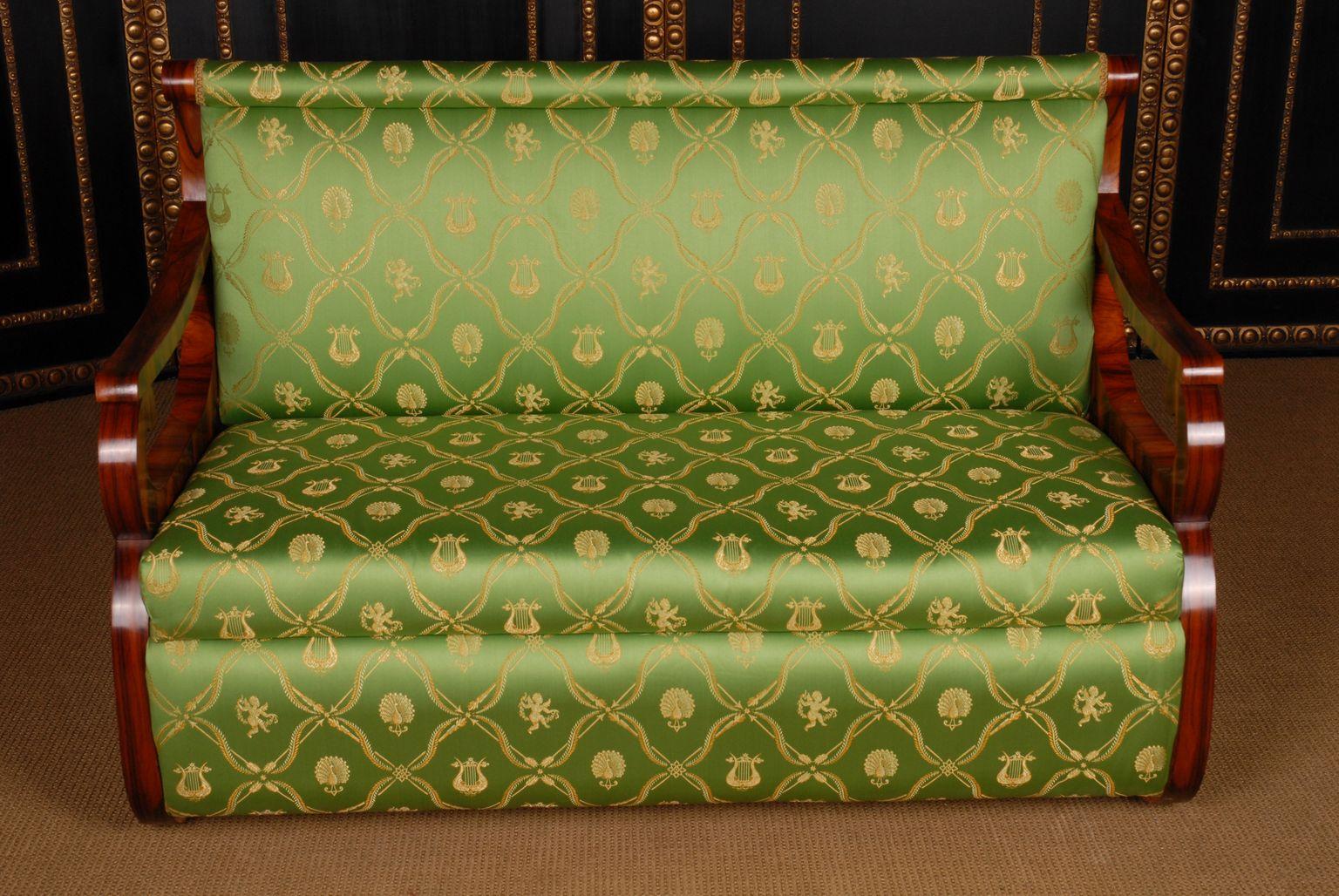 20th Century Unique Empire Biedermeier Style Canape Sofa In Good Condition For Sale In Berlin, DE