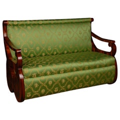 Sofá Canape Estilo Imperio Biedermeier Único Siglo XX
