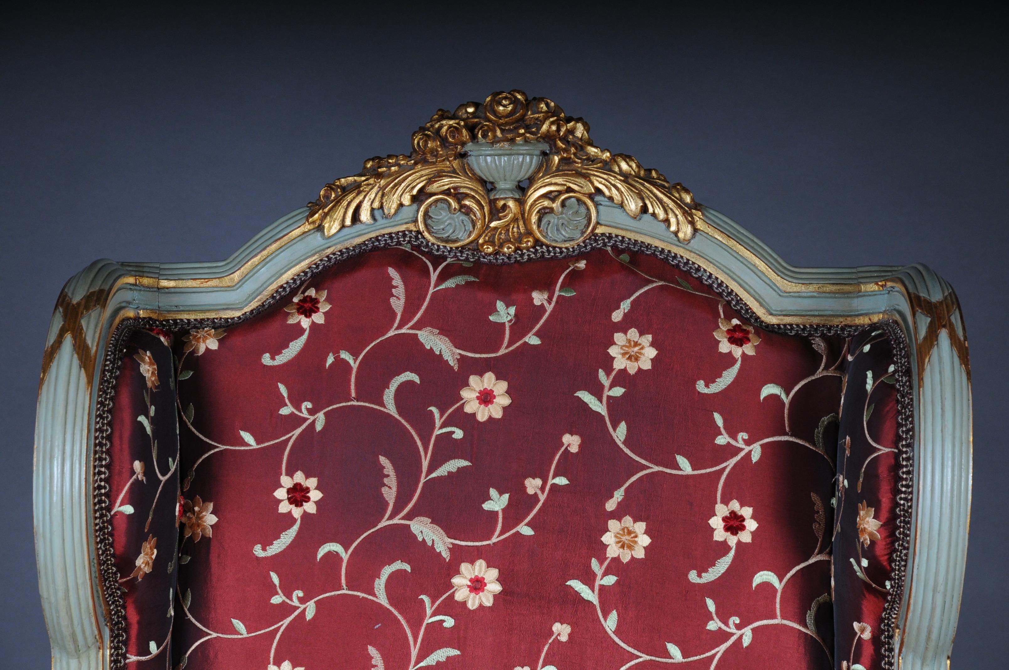 Einzigartige französische Salon-Sitzgruppe im Louis-XVI.-Stil des 20. Jahrhunderts im Angebot 6