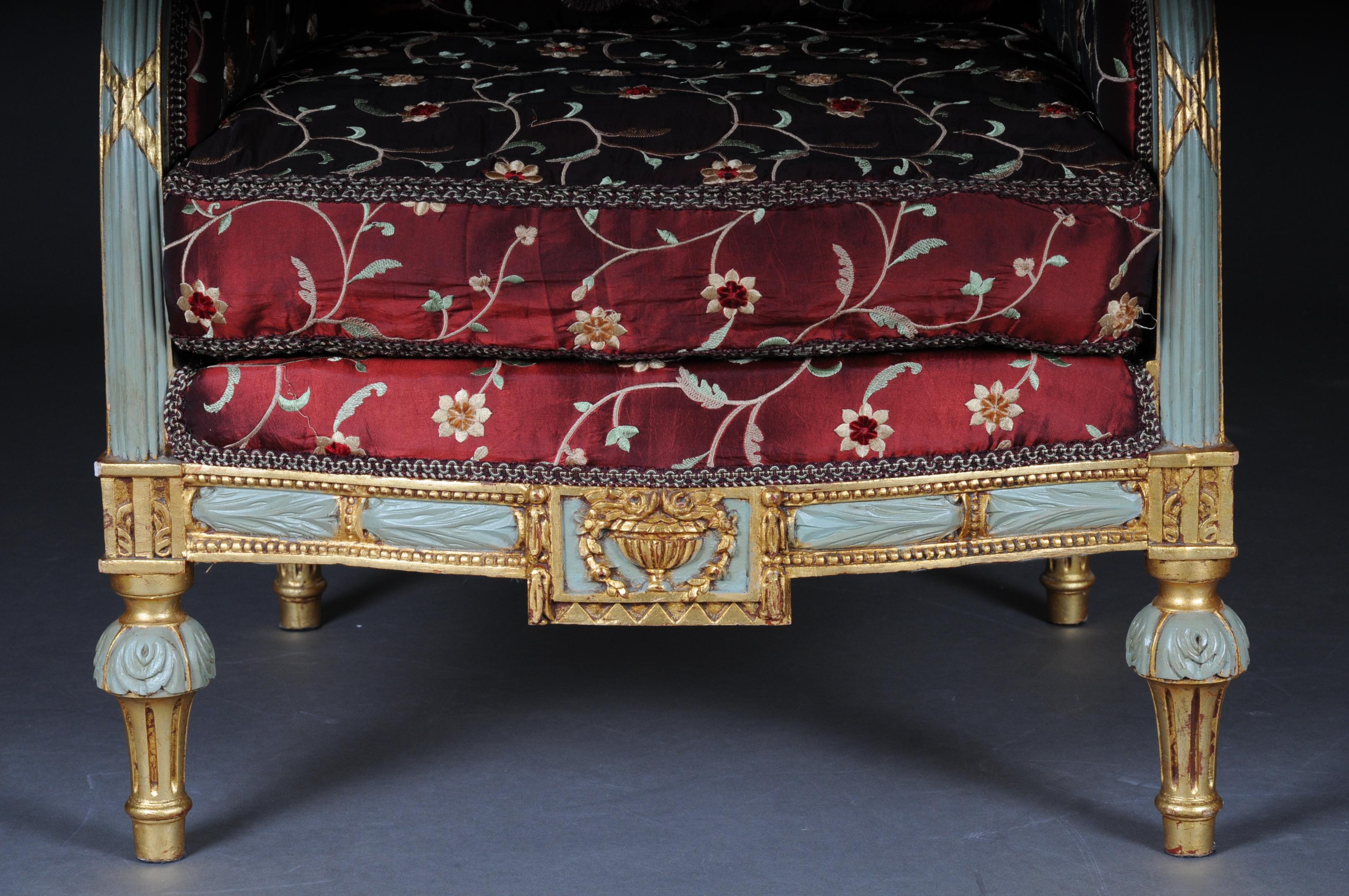 Groupe de sièges de salon français unique du 20ème siècle de style Louis XVI en vente 3