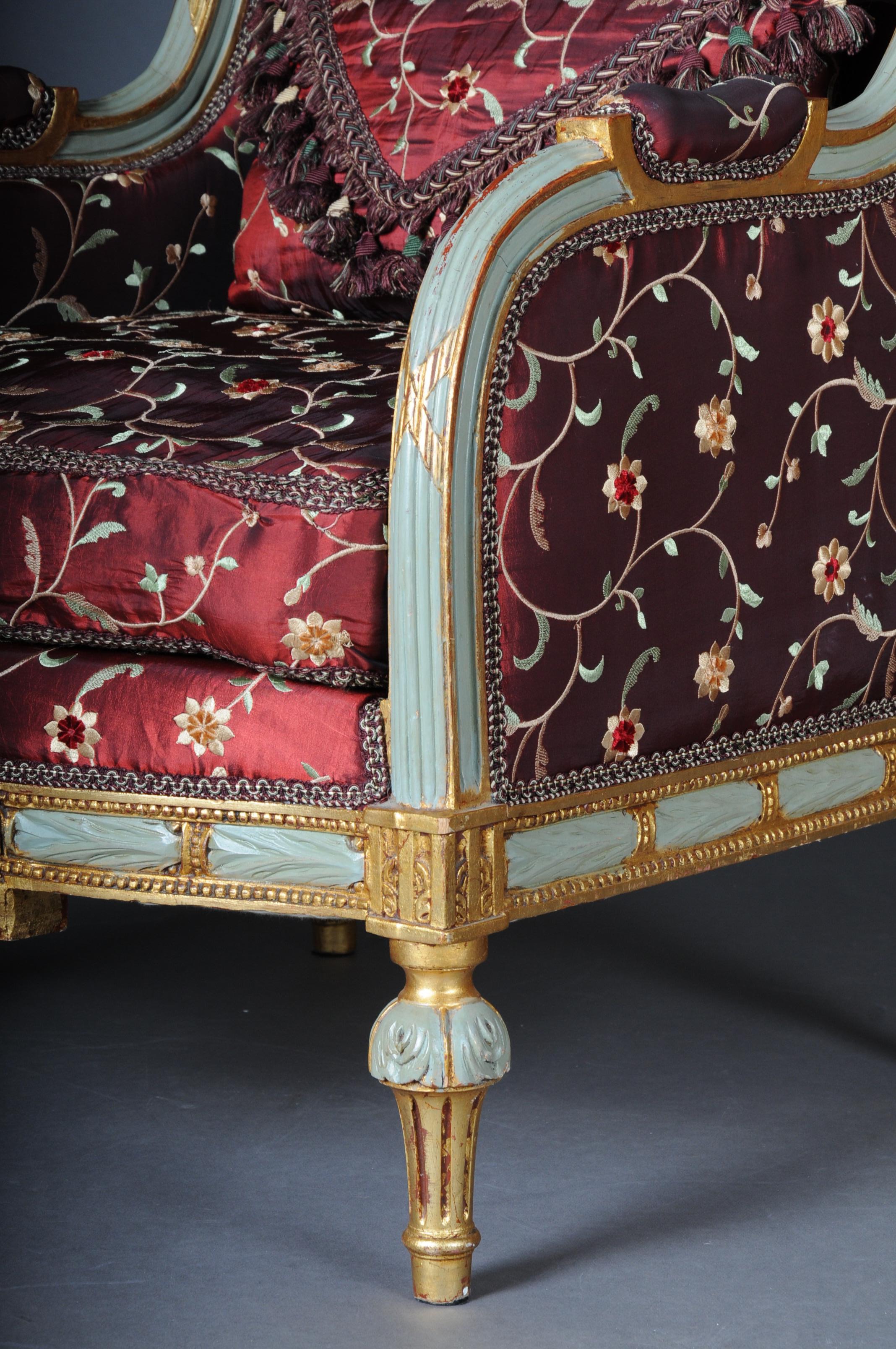 20th Century Unique French Salon Seating Group in Louis XVI Style For Sale 11