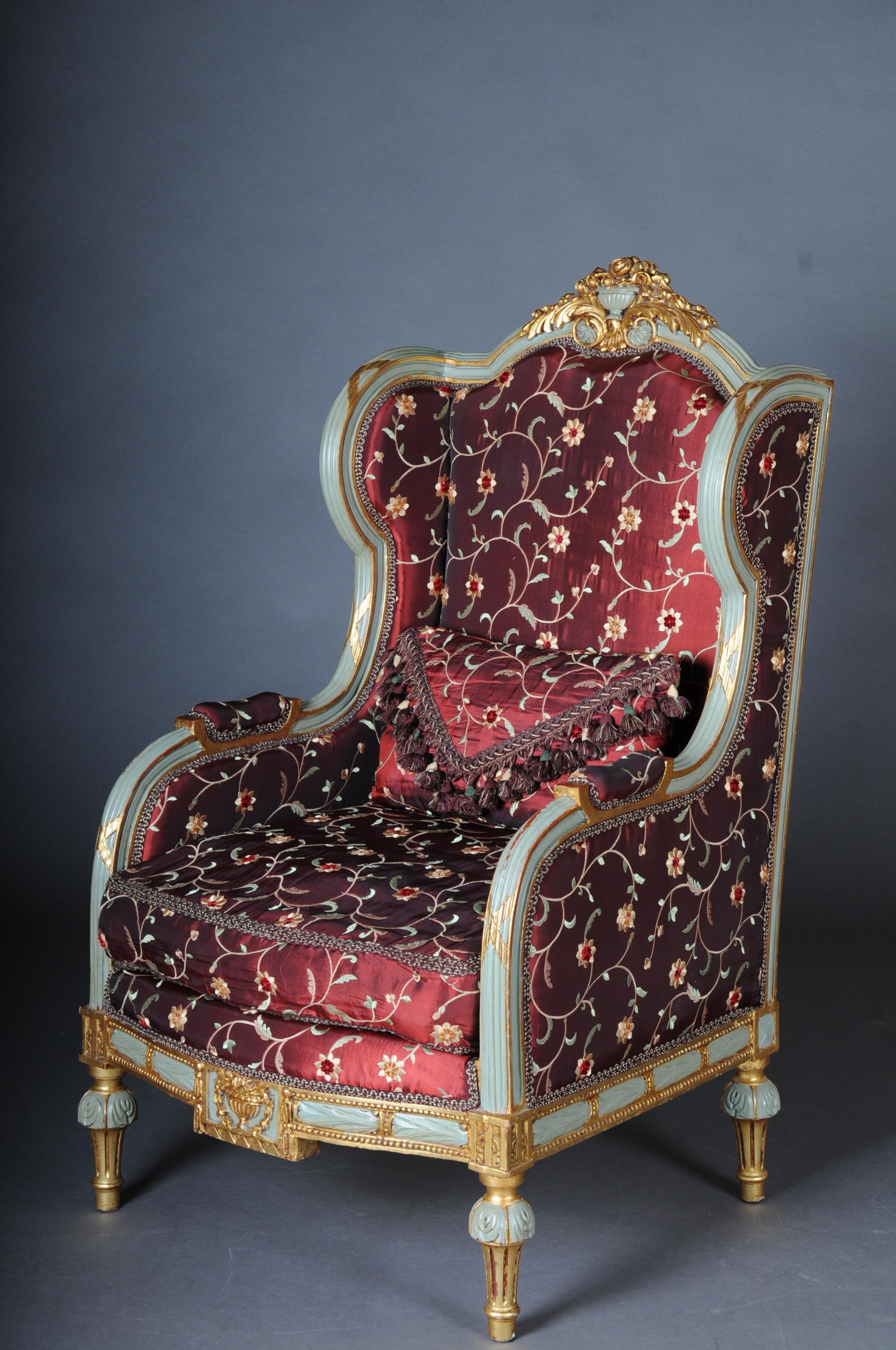 Einzigartige französische Salon-Sitzgruppe im Louis-XVI.-Stil des 20. Jahrhunderts im Angebot 11