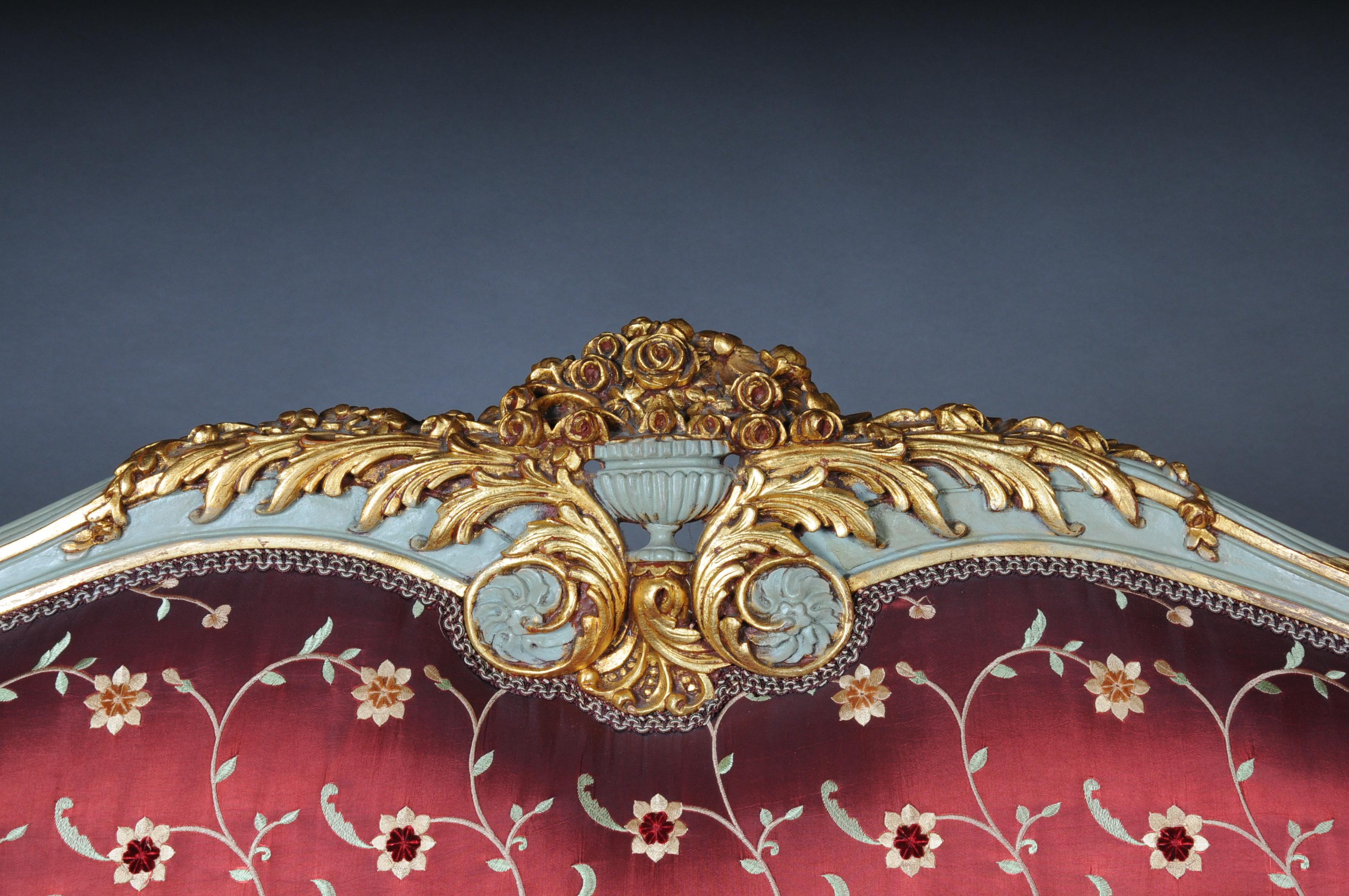 Gilt 20th Century Unique French Salon Seating Group in Louis XVI Style