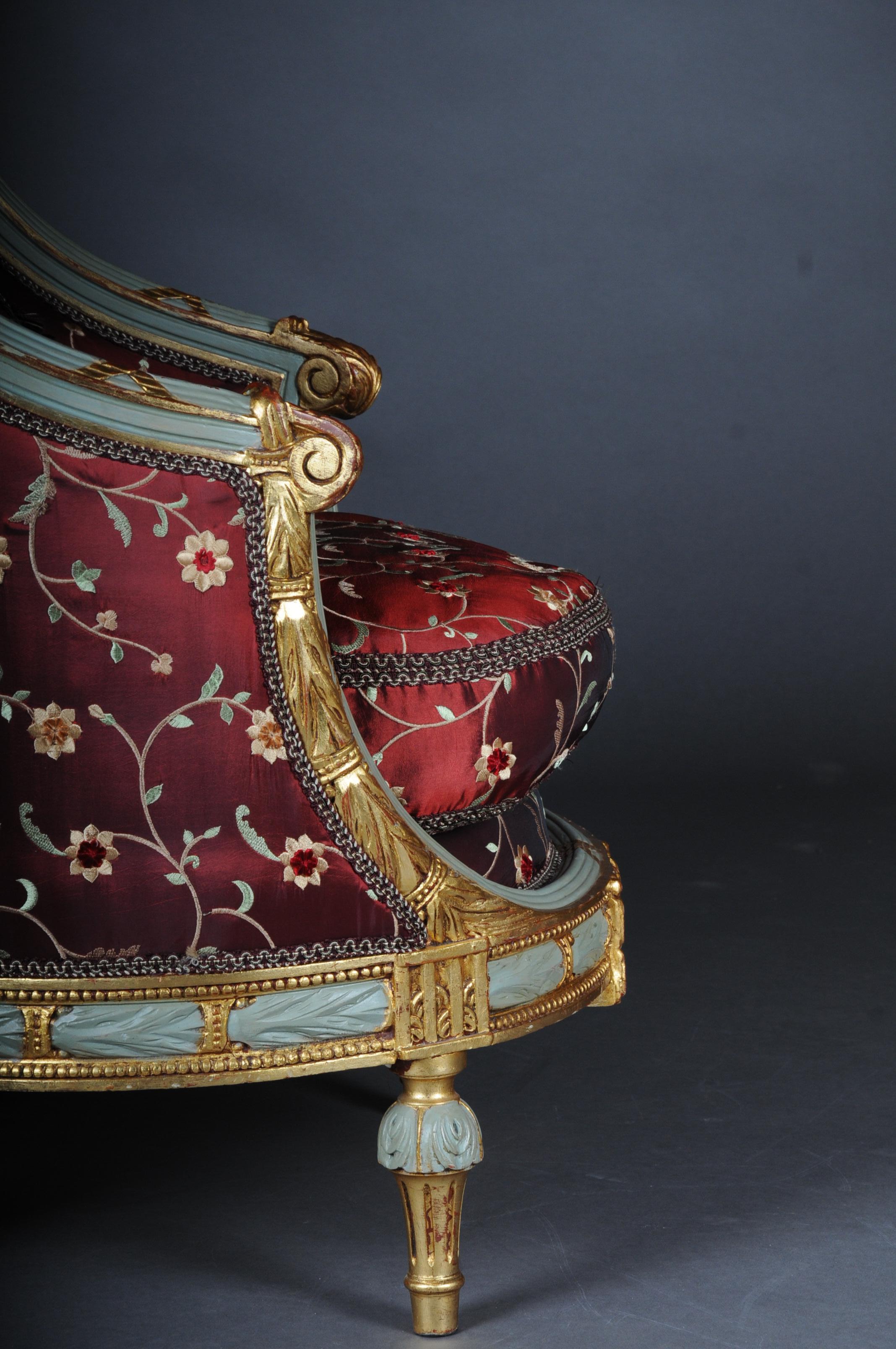 Einzigartige französische Salon-Sitzgruppe im Louis-XVI.-Stil des 20. Jahrhunderts im Angebot 2