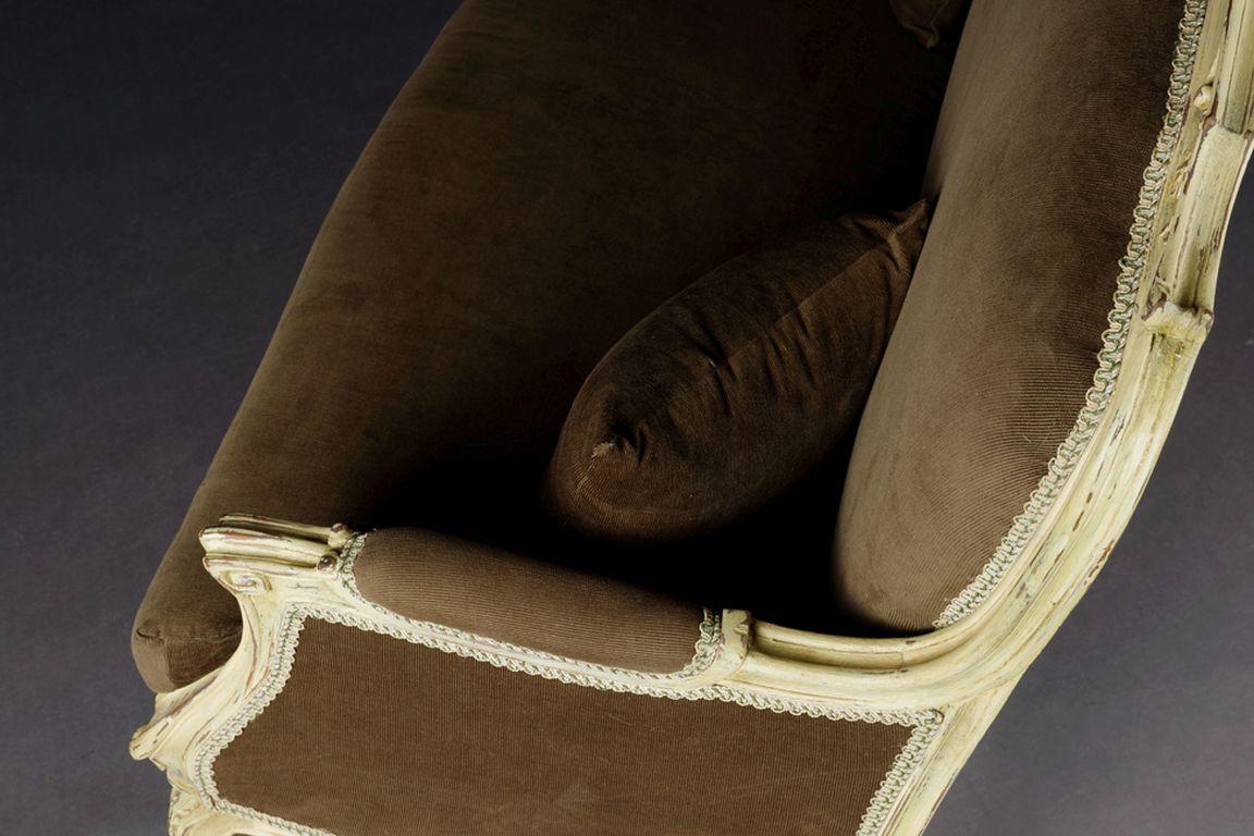 Einzigartiges französisches Sofa/Sofa aus dem 20. Jahrhundert, Louis XV.-Stil, Buchenholz im Angebot 6