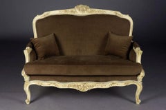Einzigartiges französisches Sofa/Sofa aus dem 20. Jahrhundert, Louis XV.-Stil, Buchenholz