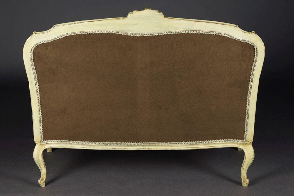 Einzigartiges französisches Sofa/Sofa aus dem 20. Jahrhundert, Louis XV.-Stil, Buchenholz im Angebot 2