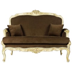 Vintage 20th Century Unique French Sofa/Canape in Louis XV, Beechwood