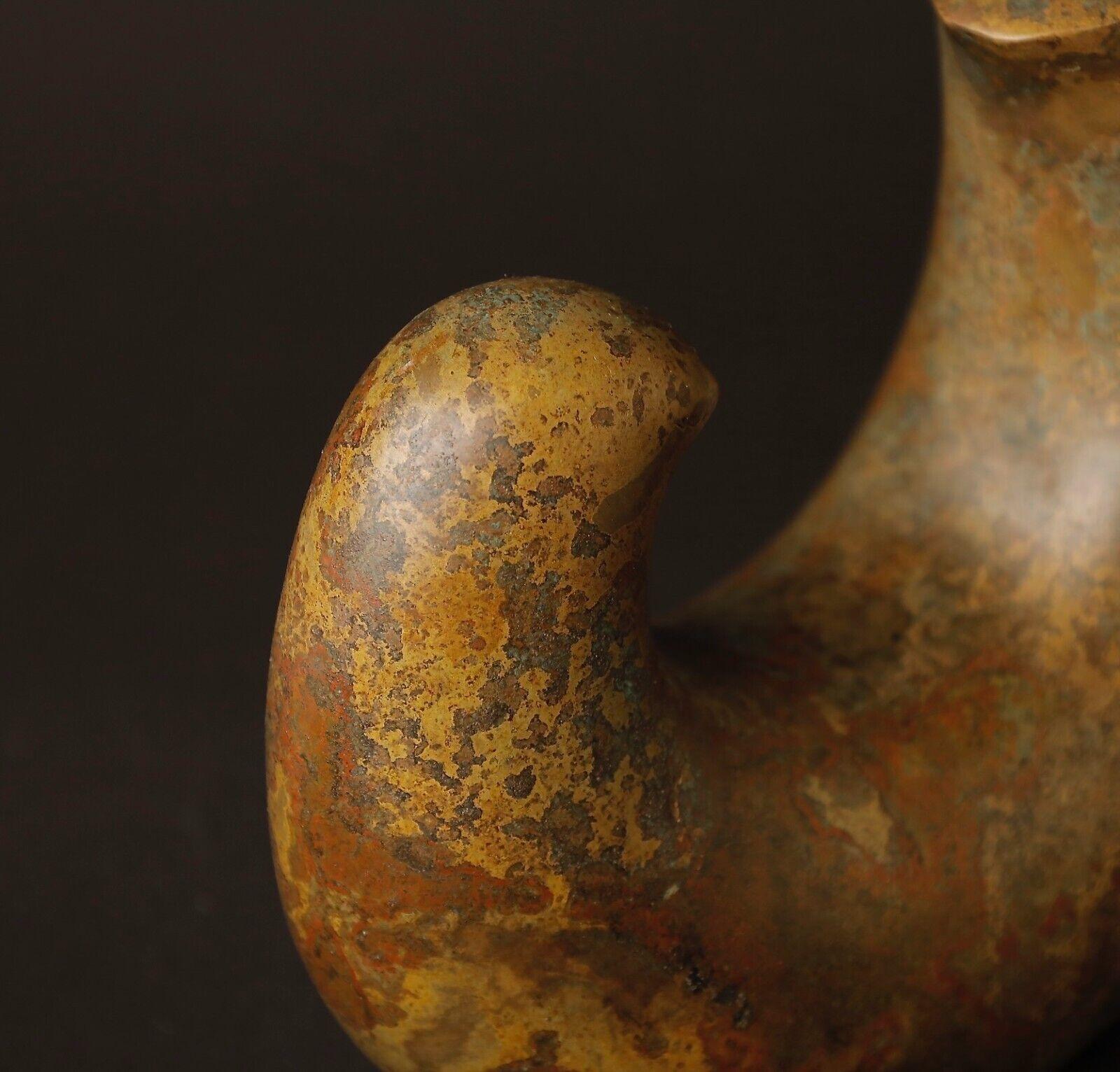 20th century unusual Bronze Vase by a Nitten Artist by Yoshida Eiji For Sale 4