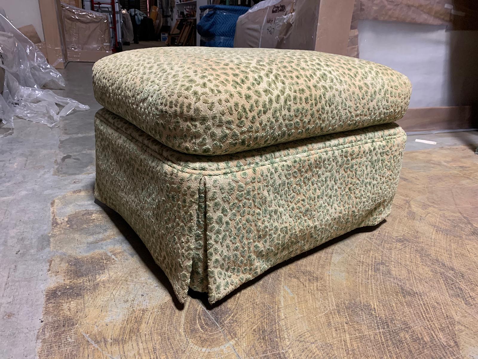 Upholstery 20th Century Upholstered Ottoman