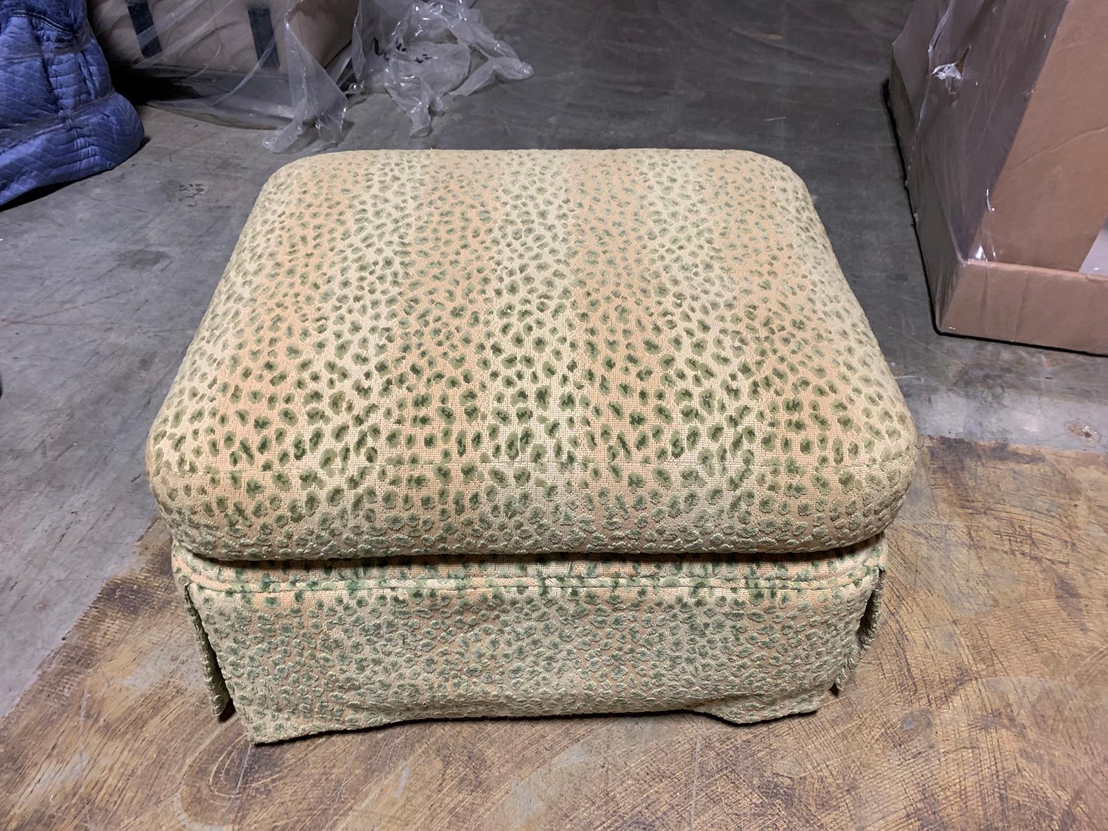 20th Century Upholstered Ottoman 1