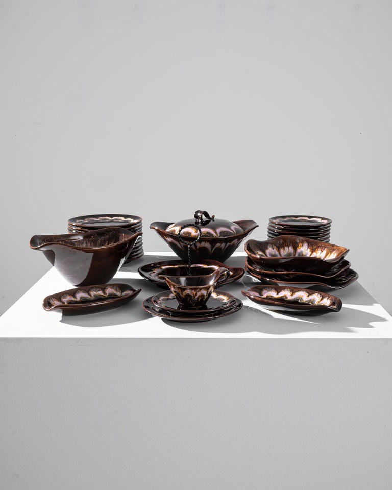 20th Century Vallauris Ceramic Dinner Set For Sale at 1stDibs