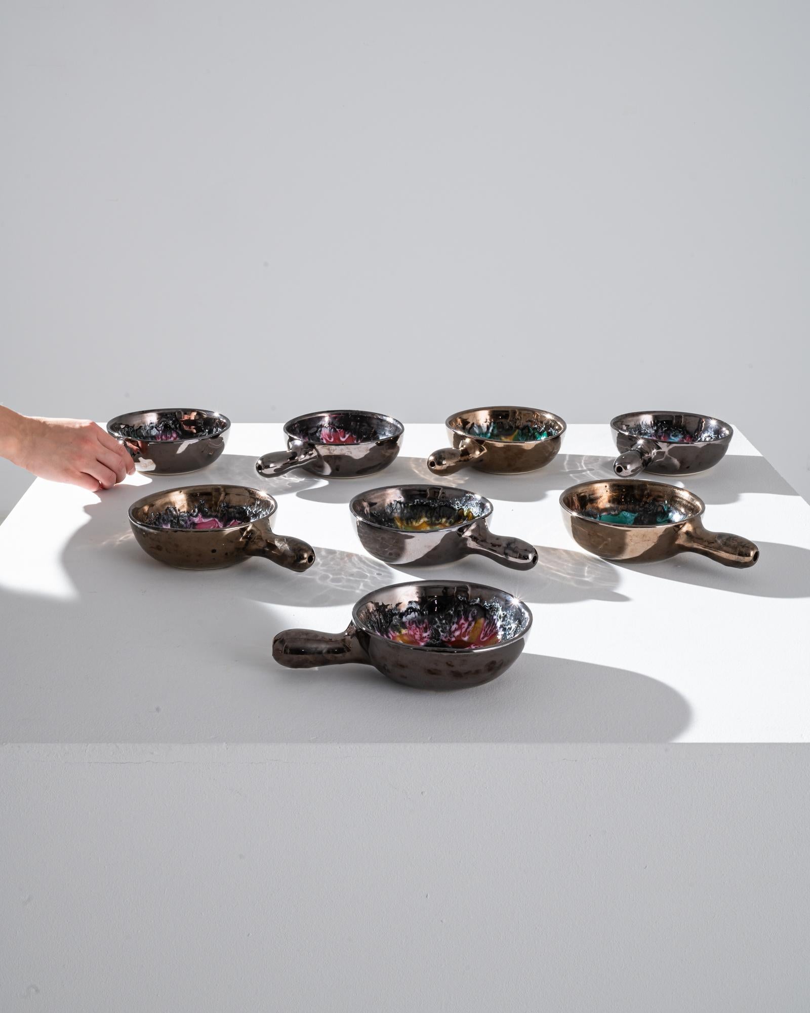 20th Century Vallauris Ceramic Dishes, Set of Eight 1