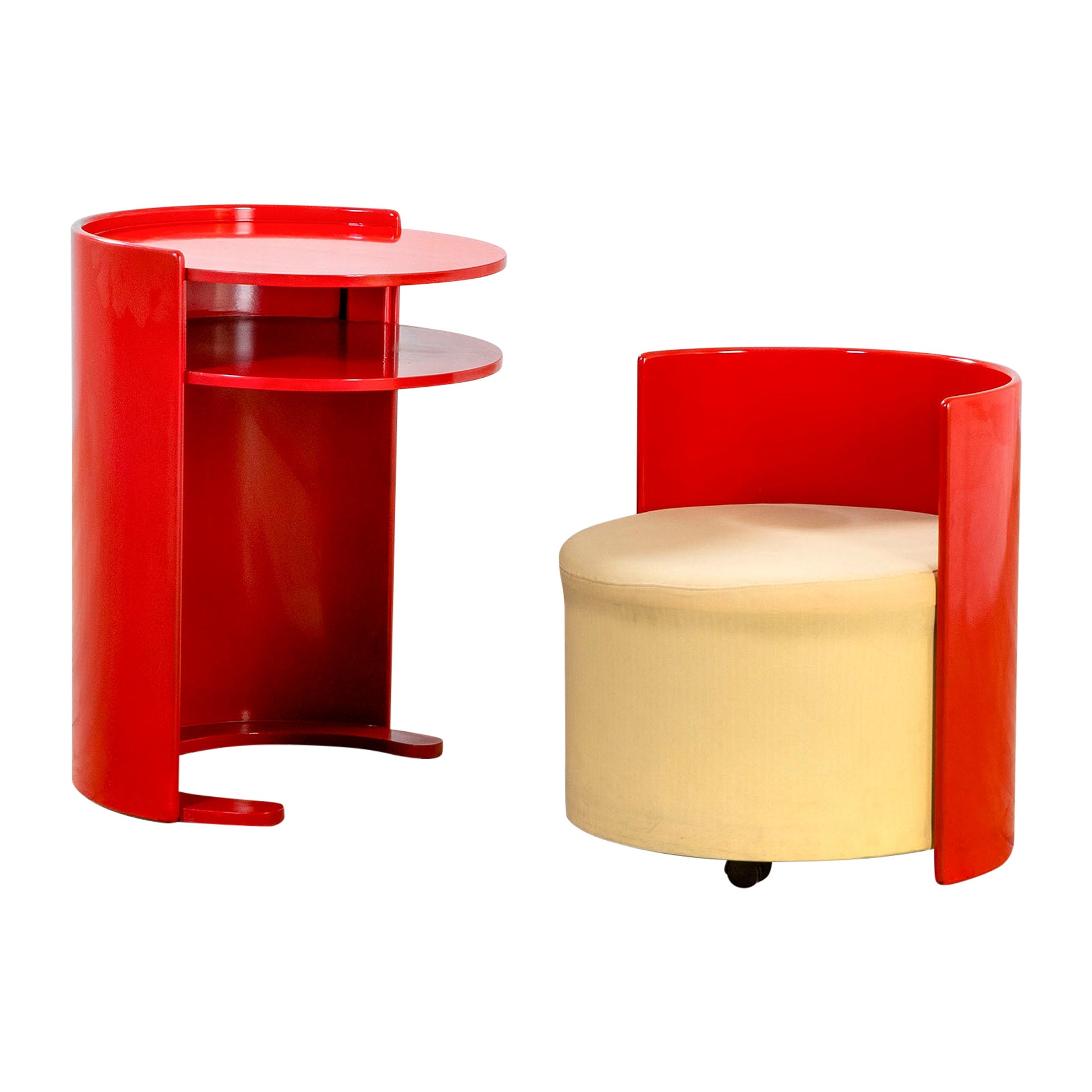 20th Century, Vanity Dressing Table Attributed to Luigi Caccia Dominioni, 60s