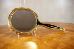 20th-Century Vanity Set With Mirror, Hairbrush, Comb, and Clothes Brush