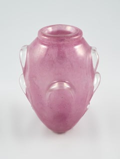 Dino Martens Mid-Century Modern Pink Art Glass Vase, Italy
