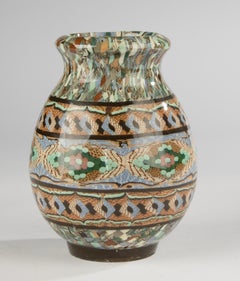 20th Century Vase - Gerbino Vallauris - Ceramic Mosaic - Geometric Pattern