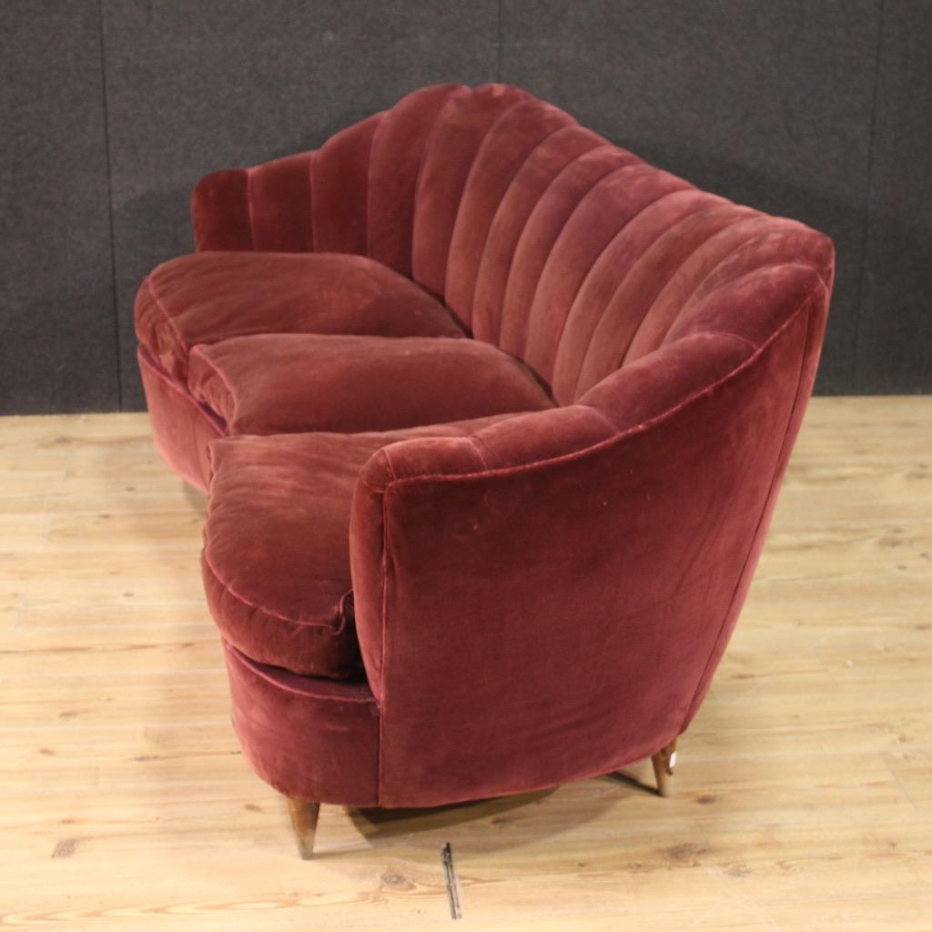 20th Century Velvet Italian Home & Garden design by Gio Ponti Living Room Set For Sale 4