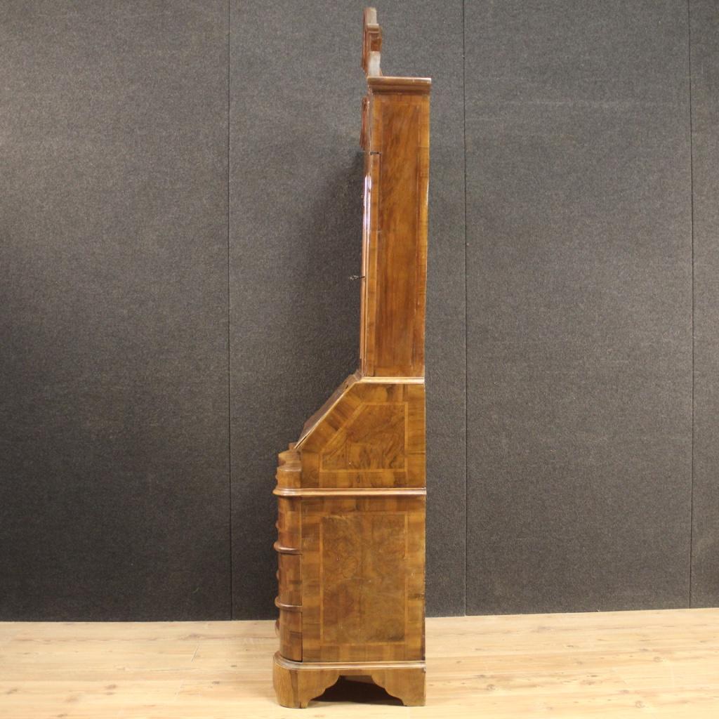 20th Century Veneered Wood Italian Trumeau Secrétaire Desk, 1950s For Sale 2
