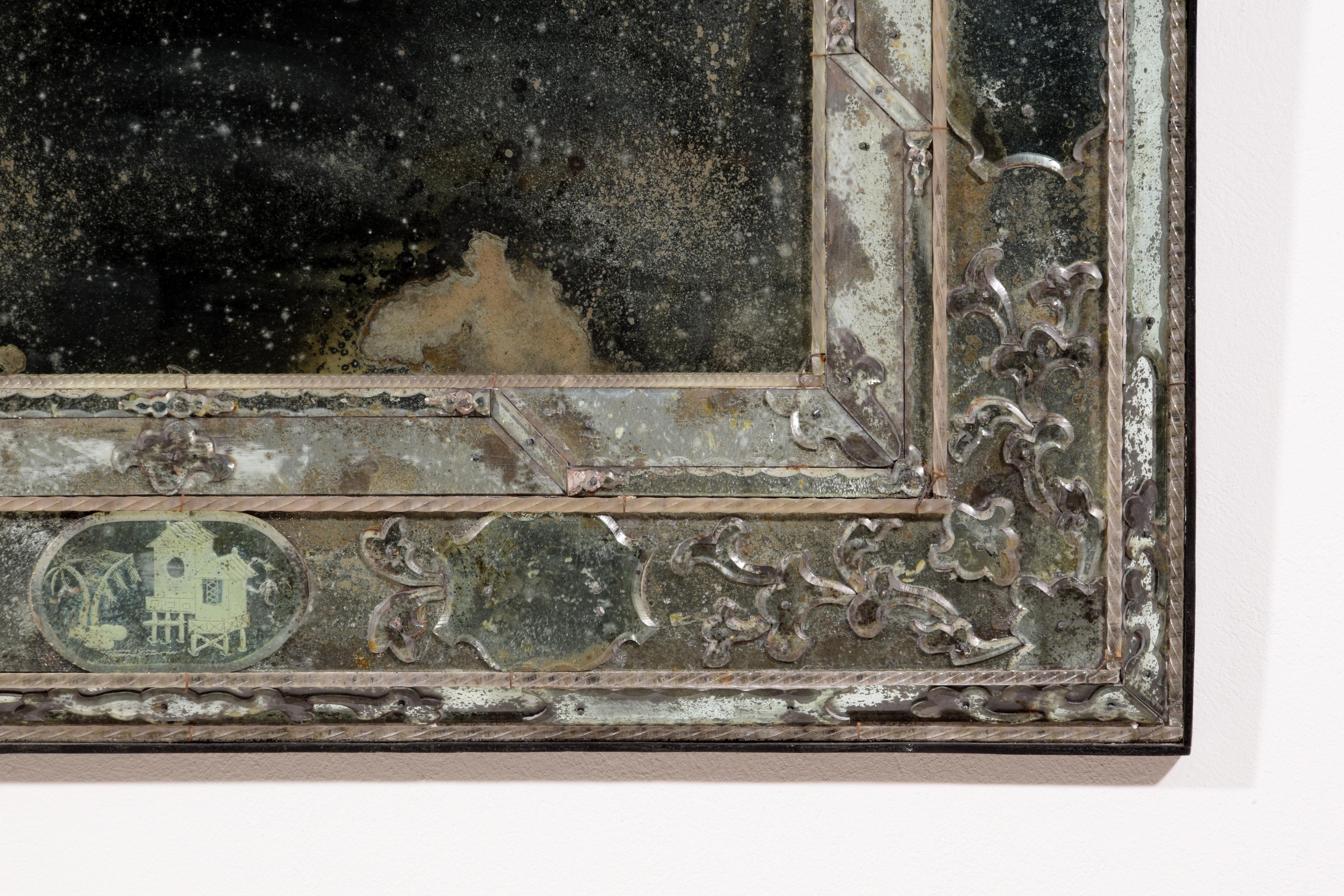 20th century, Venetian Mirror For Sale 5