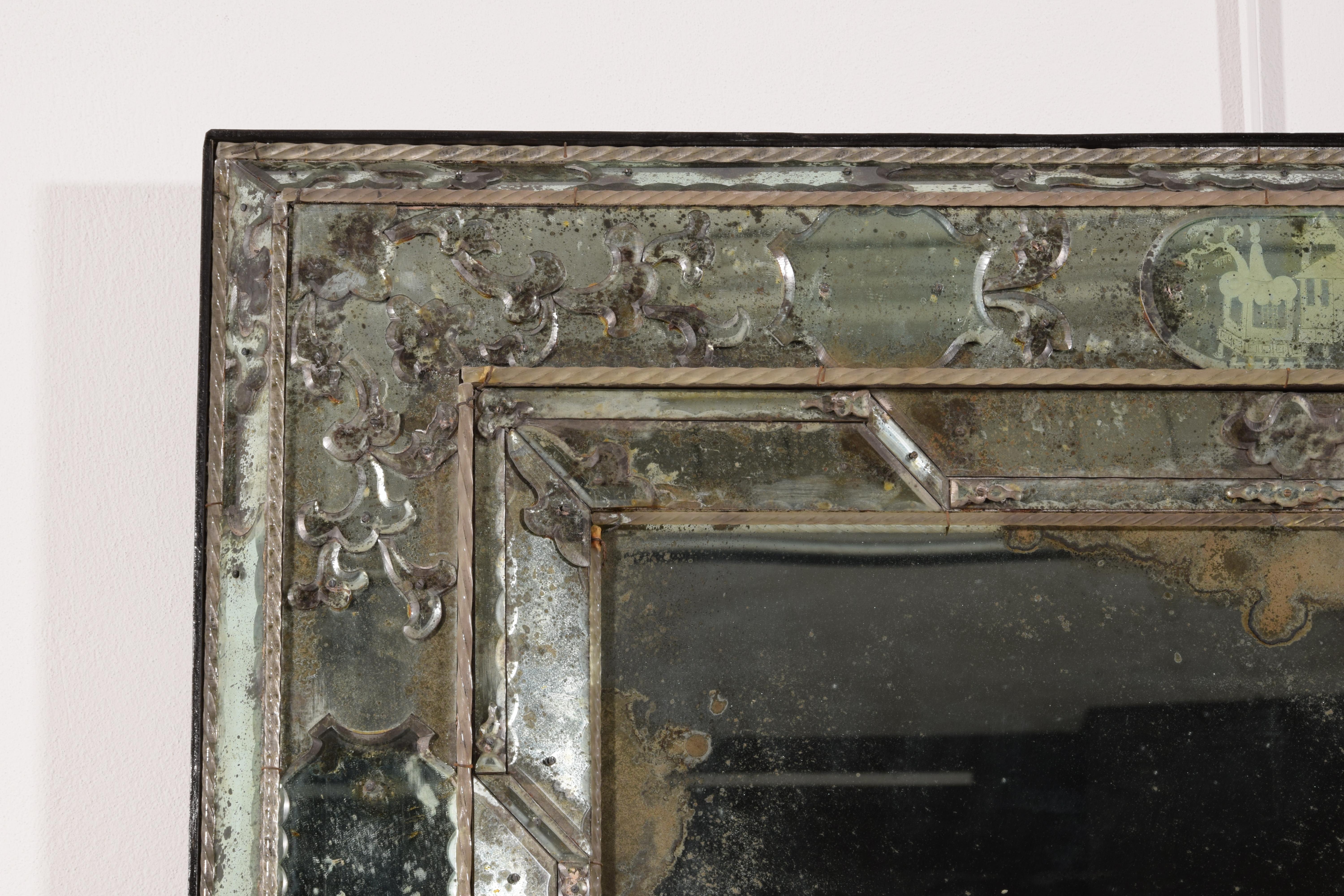 20. Jahrhundert, Venezianischer Spiegel im Angebot 14