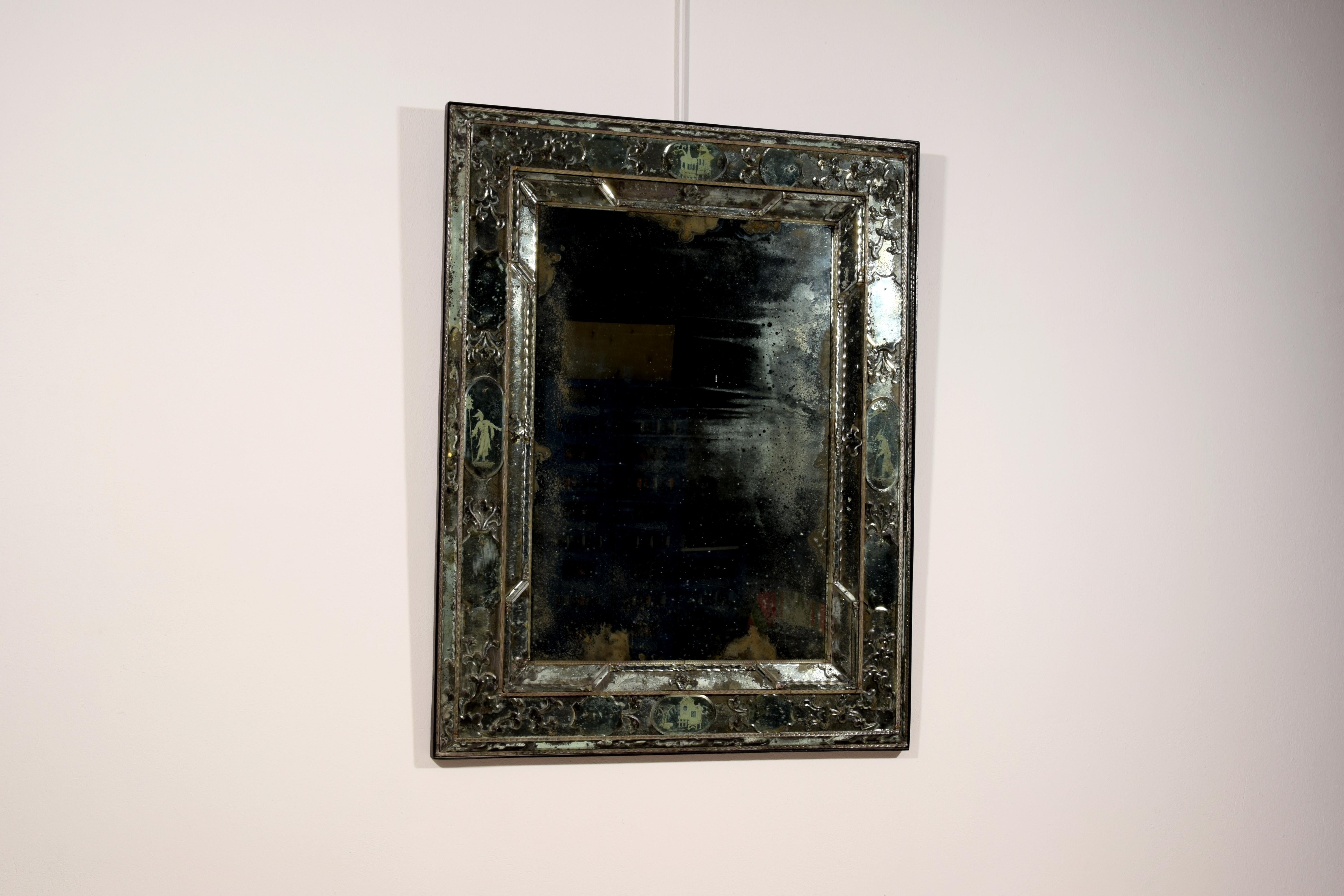 Italian 20th century, Venetian Mirror For Sale