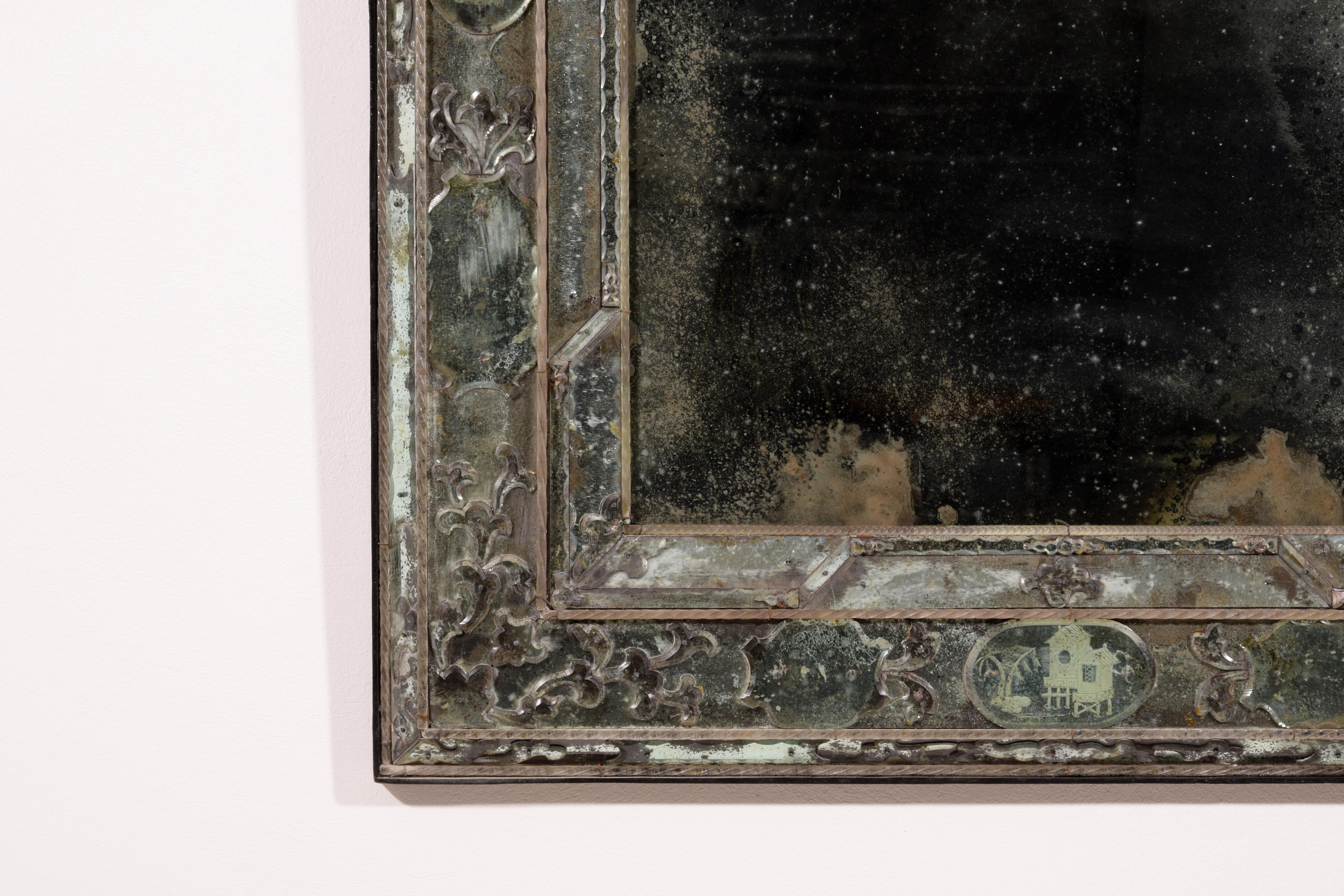 20th century, Venetian Mirror For Sale 4