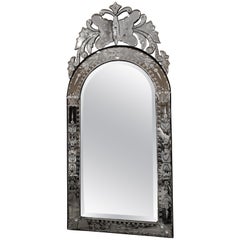 Antique 20th Century Venetian Mirror with Butterfly Motif