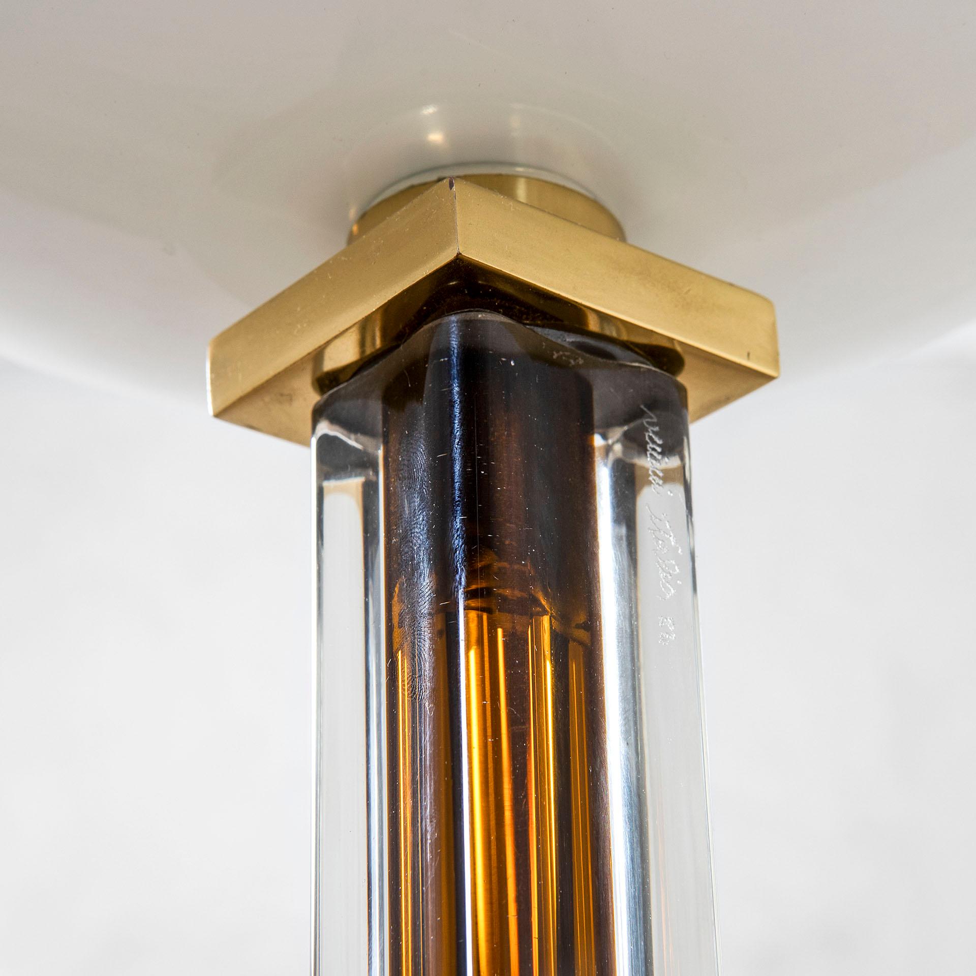 20. Jahrhundert Venini Stehlampe Mod. Tolboi aus Muranoglas und Metall, 80er-Jahre im Angebot 2