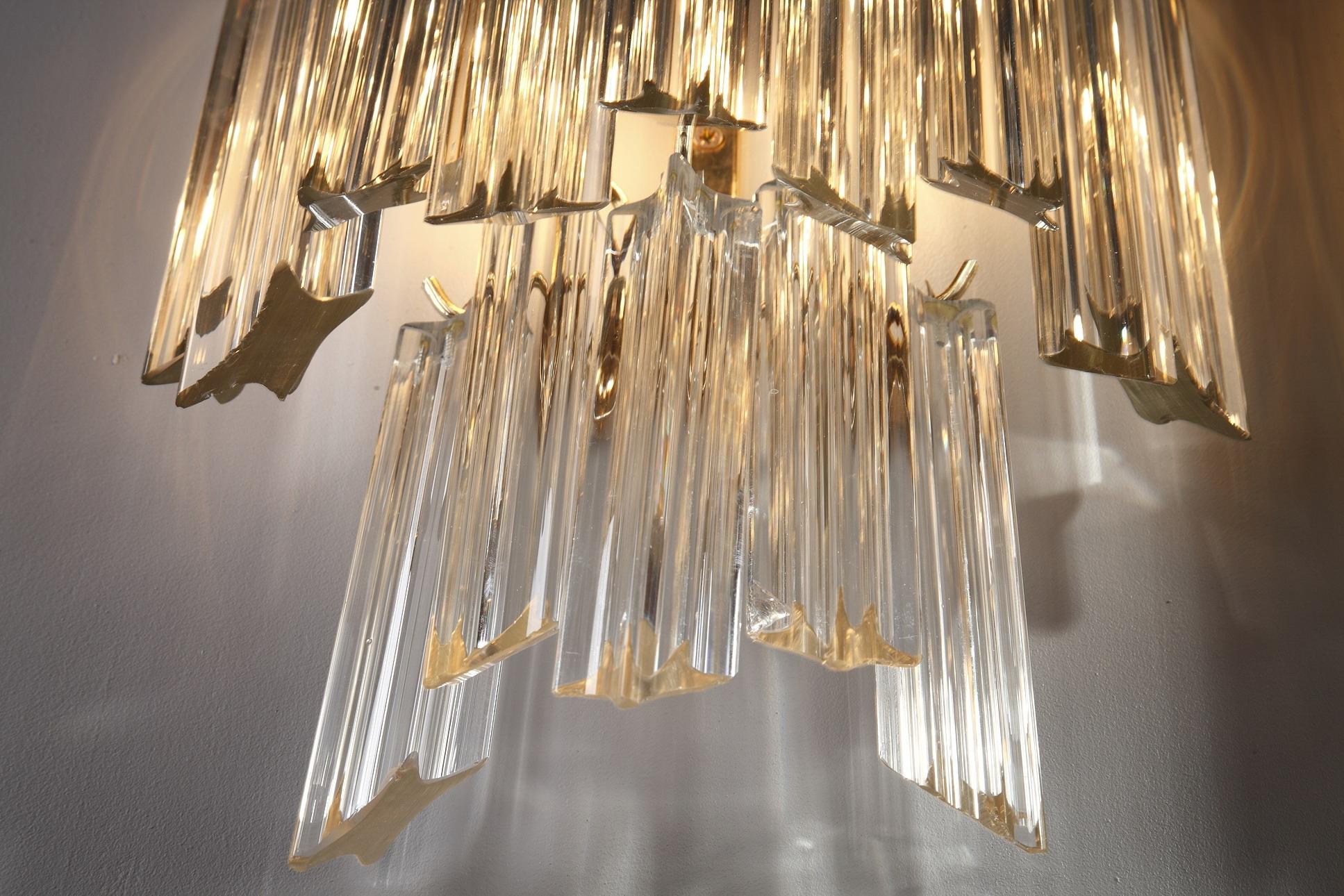 20th Century Venini Wall Lights Sconces in Murano Glass 6