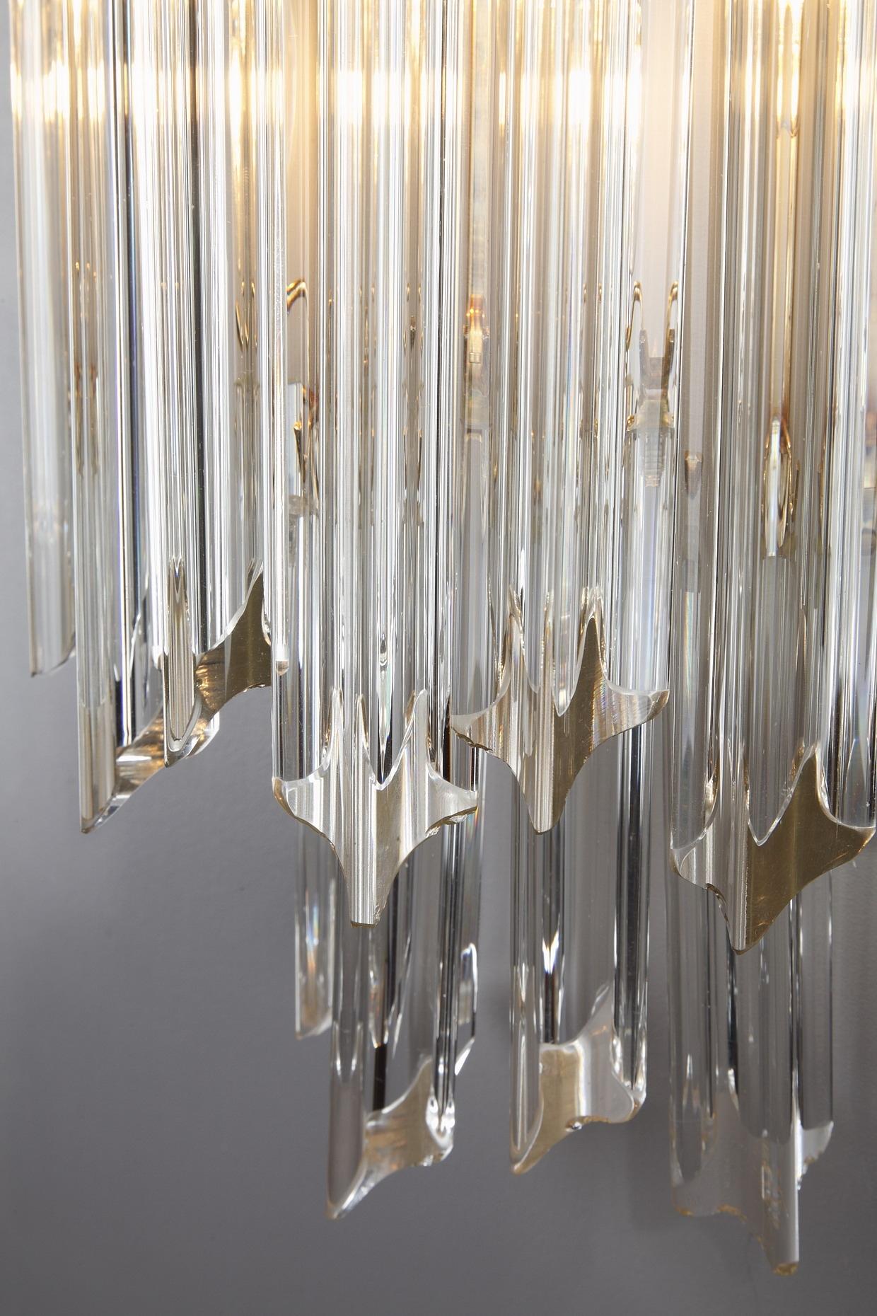 20th Century Venini Wall Lights Sconces in Murano Glass 8