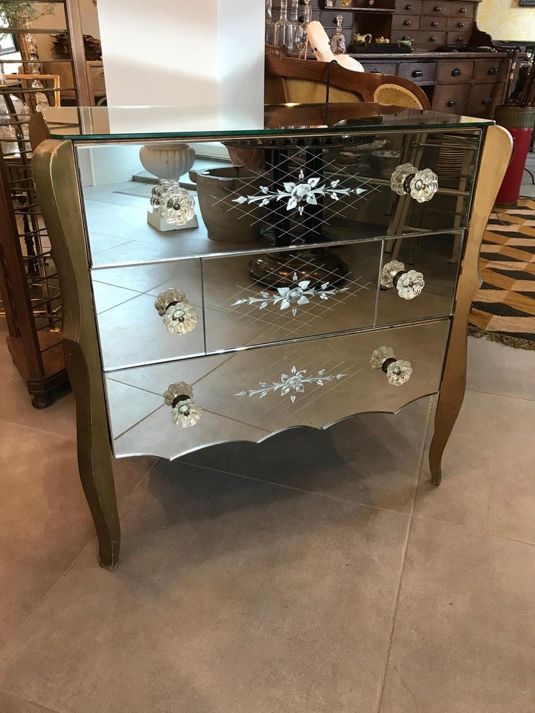20th Century Venetian Mirror Commode, 1950s at 1stDibs