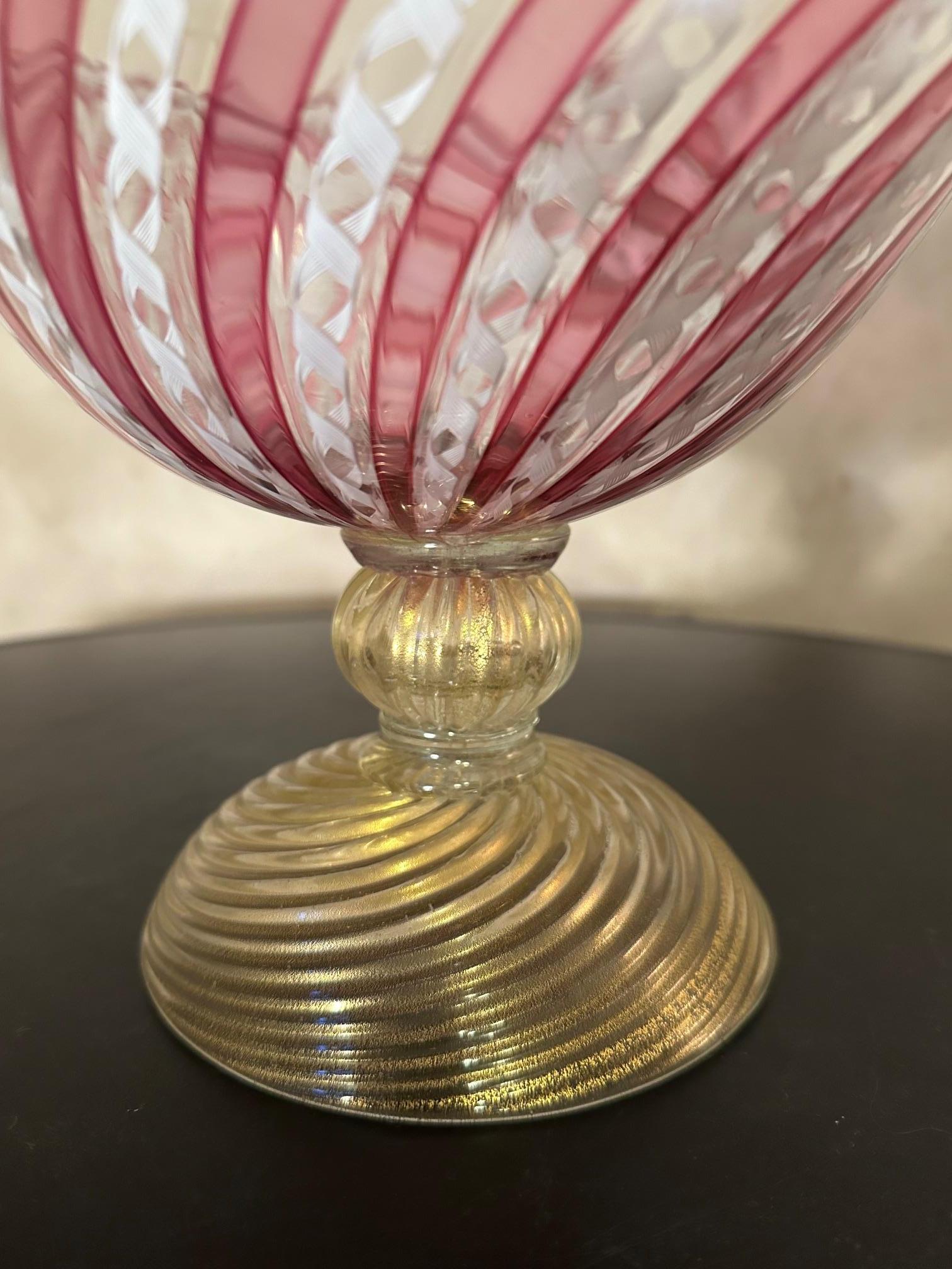 20th century Venitian Murano Glass Bowl, 1950s For Sale 1