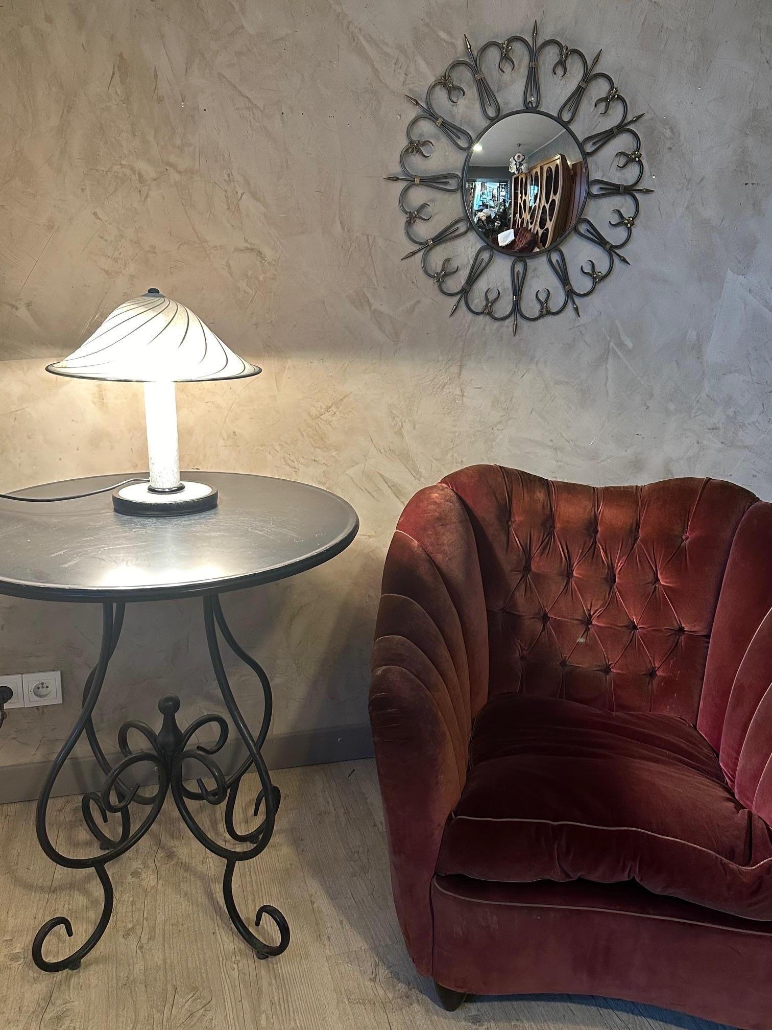Lampe de table en verre Murano vénitien du 20e siècle, années 1950 en vente 8